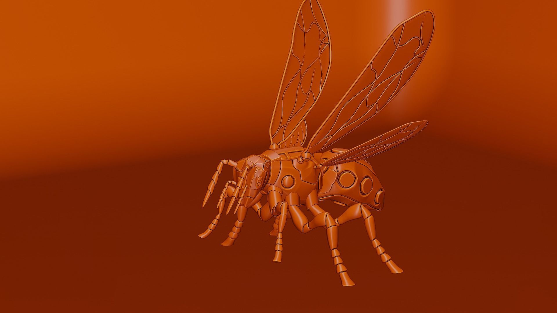 Robot wasp 3D model_66