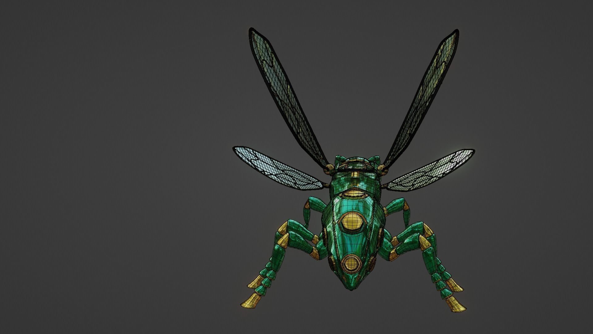 Robot wasp 3D model_83