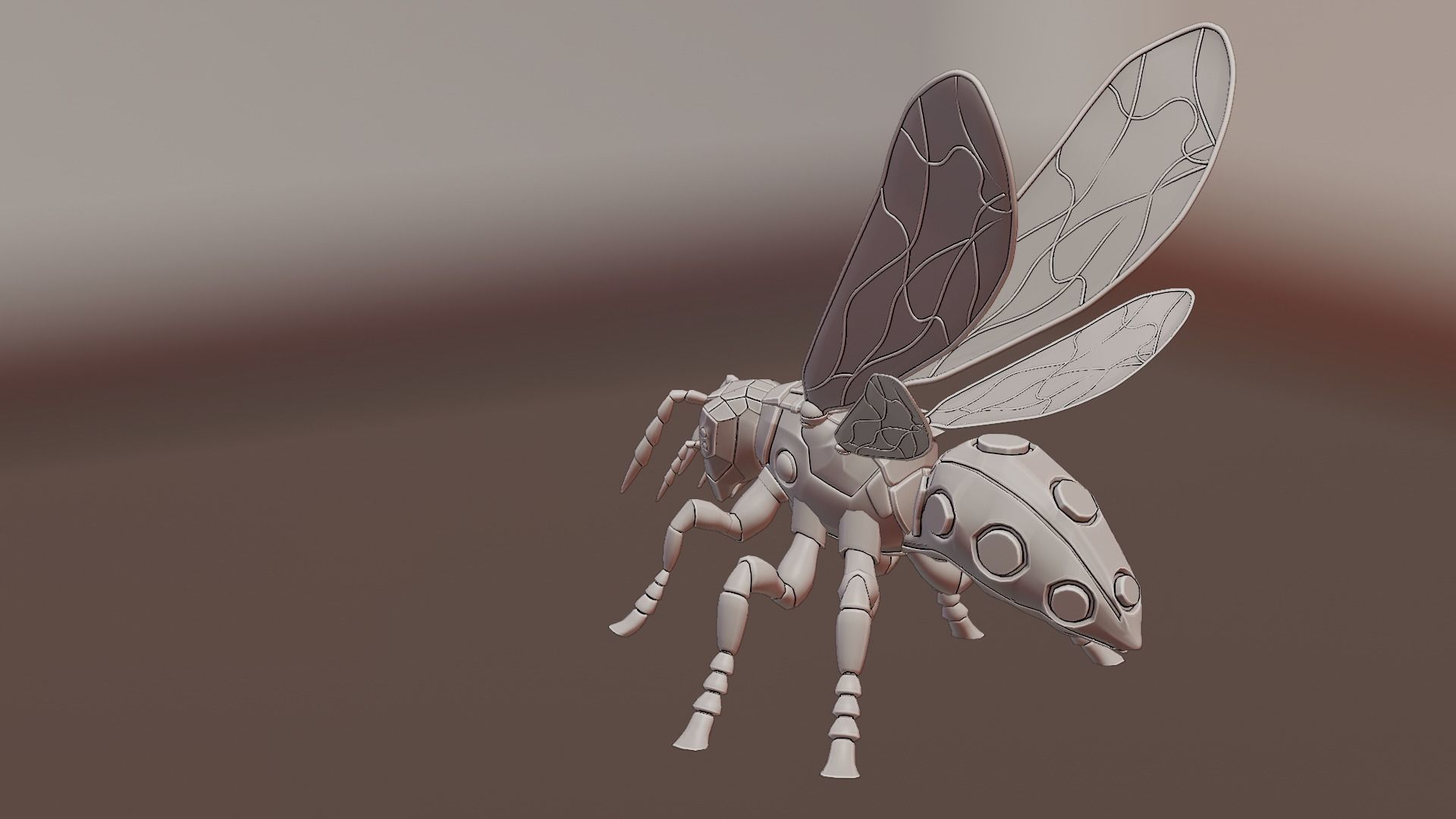 Robot wasp 3D model_57