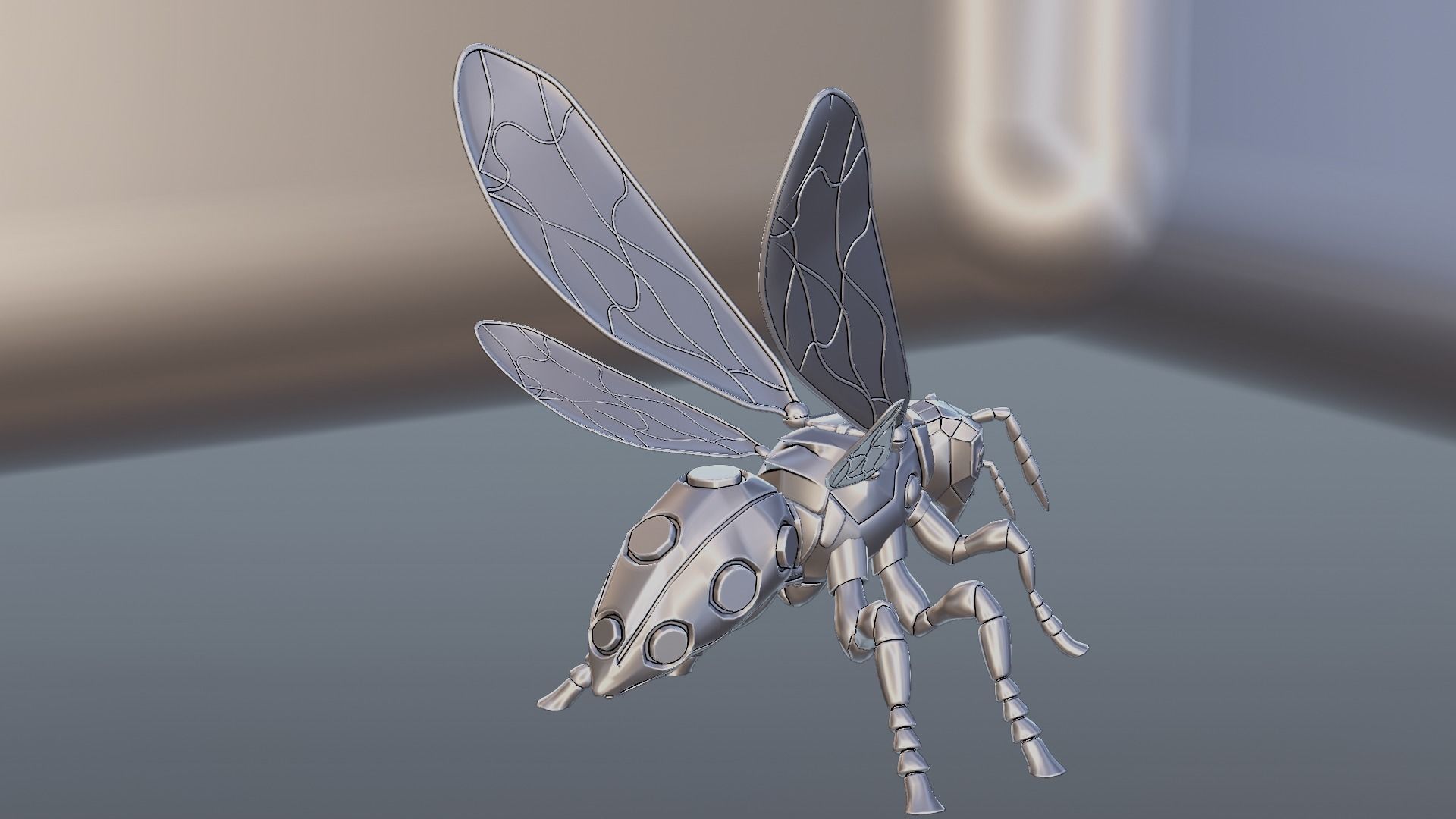 Robot wasp 3D model_67