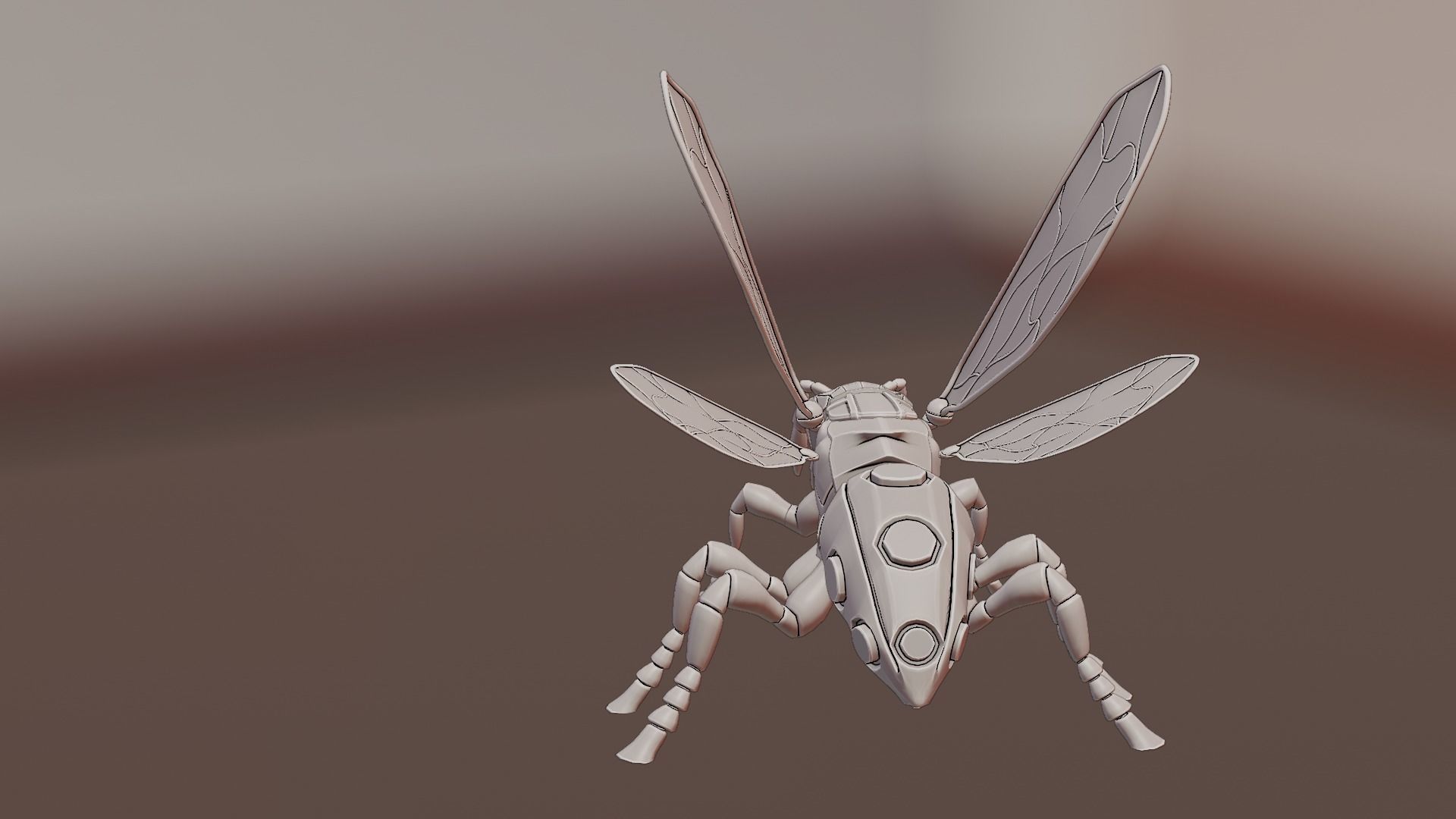 Robot wasp 3D model_56