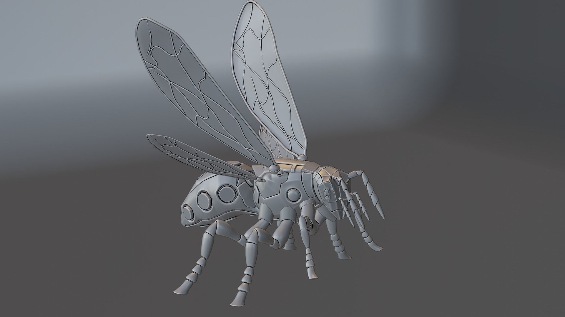 Robot wasp 3D model_73