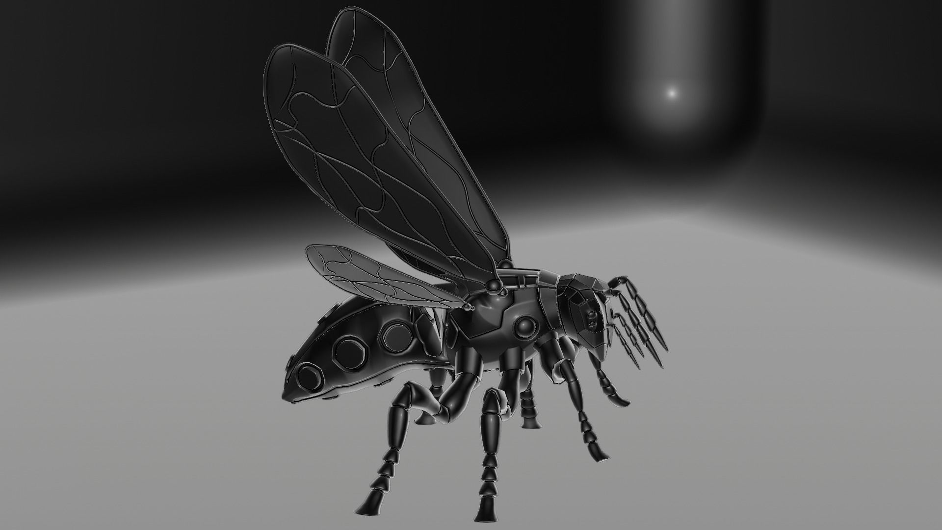 Robot wasp 3D model_53
