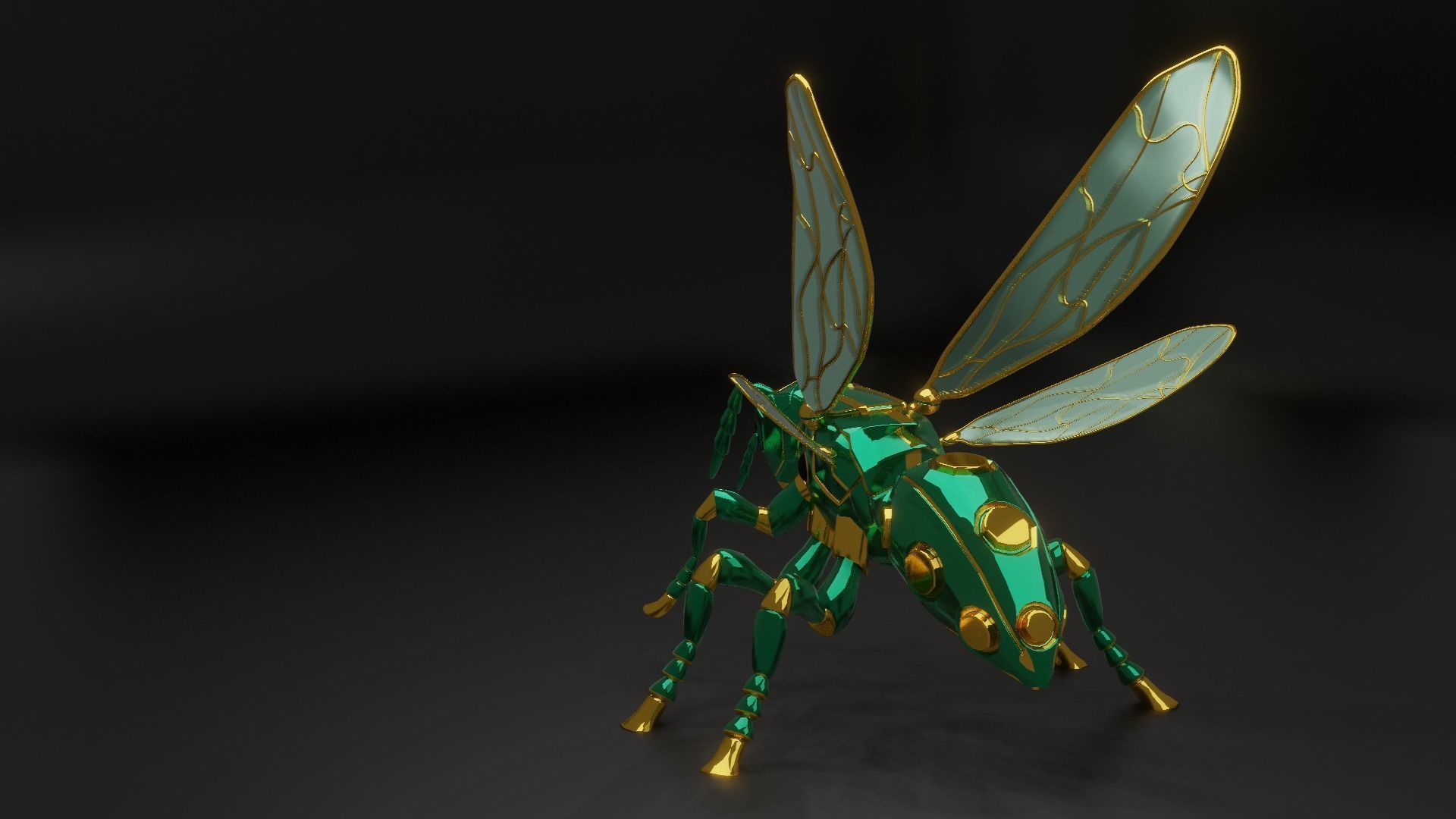 Robot wasp 3D model_23