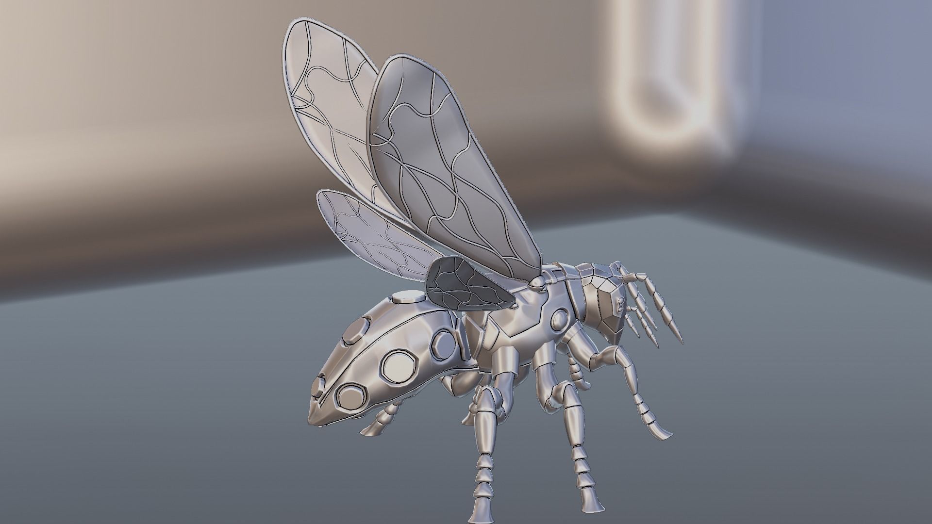 Robot wasp 3D model_61