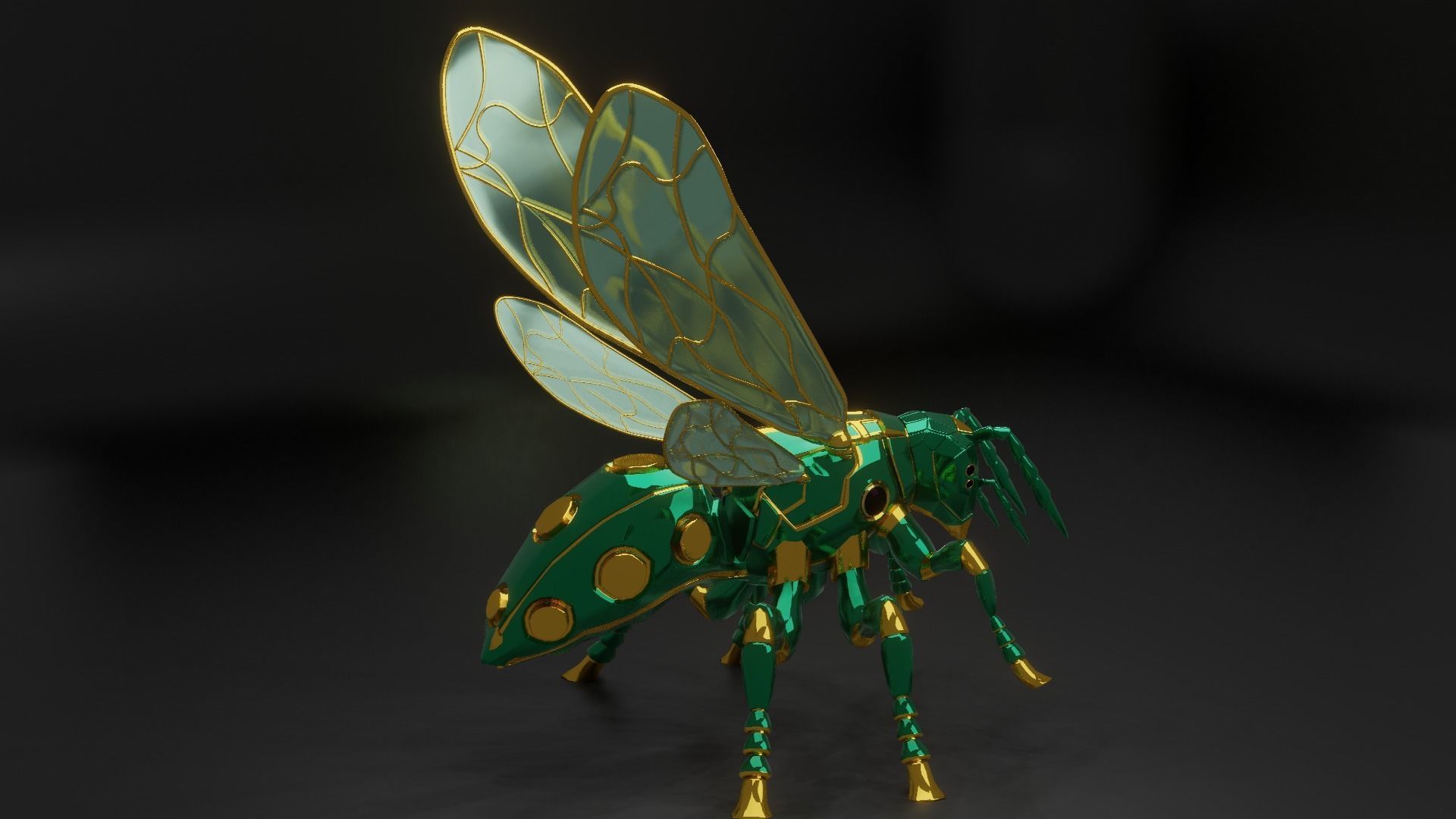 Robot wasp 3D model_33