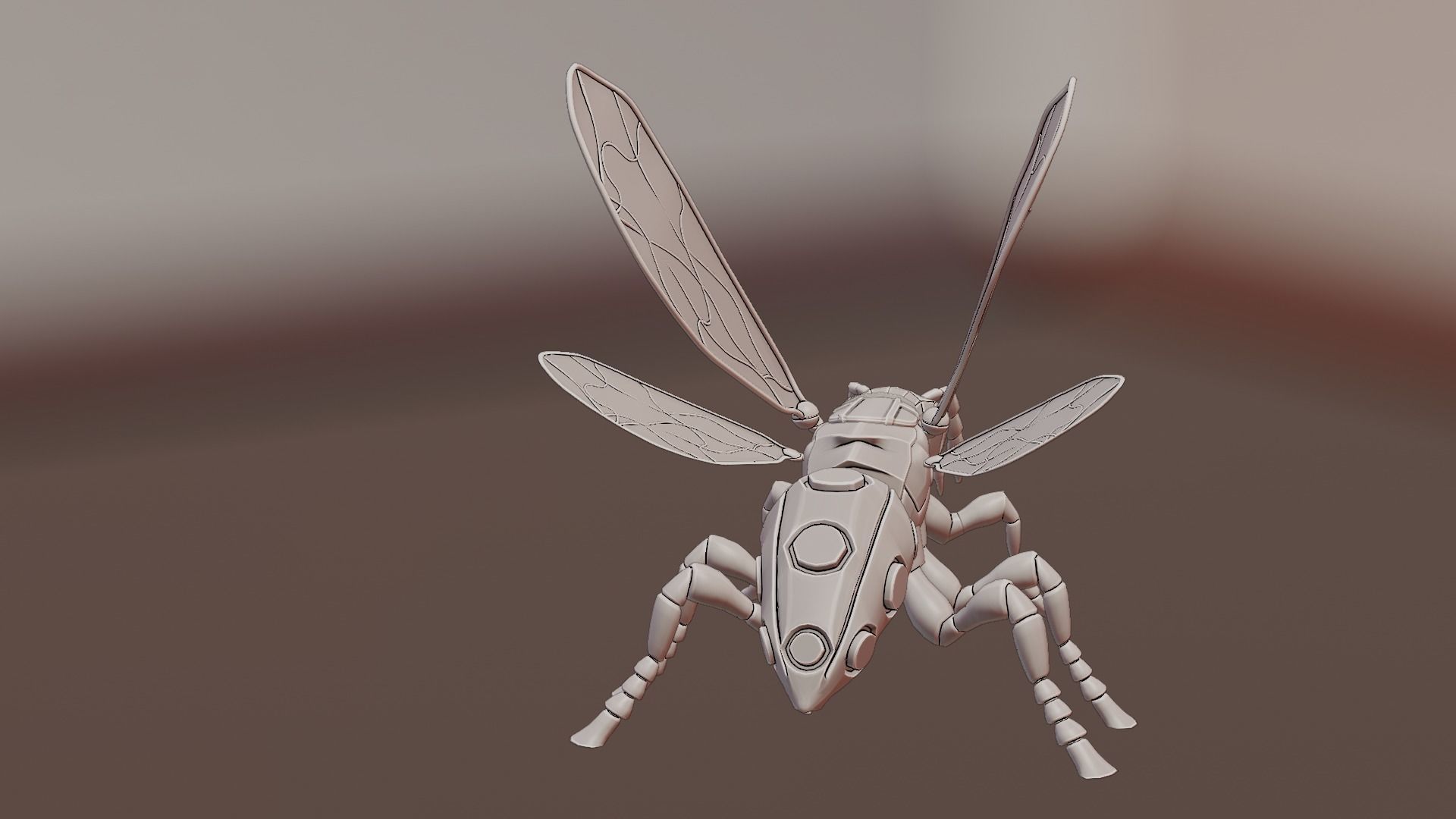 Robot wasp 3D model_70
