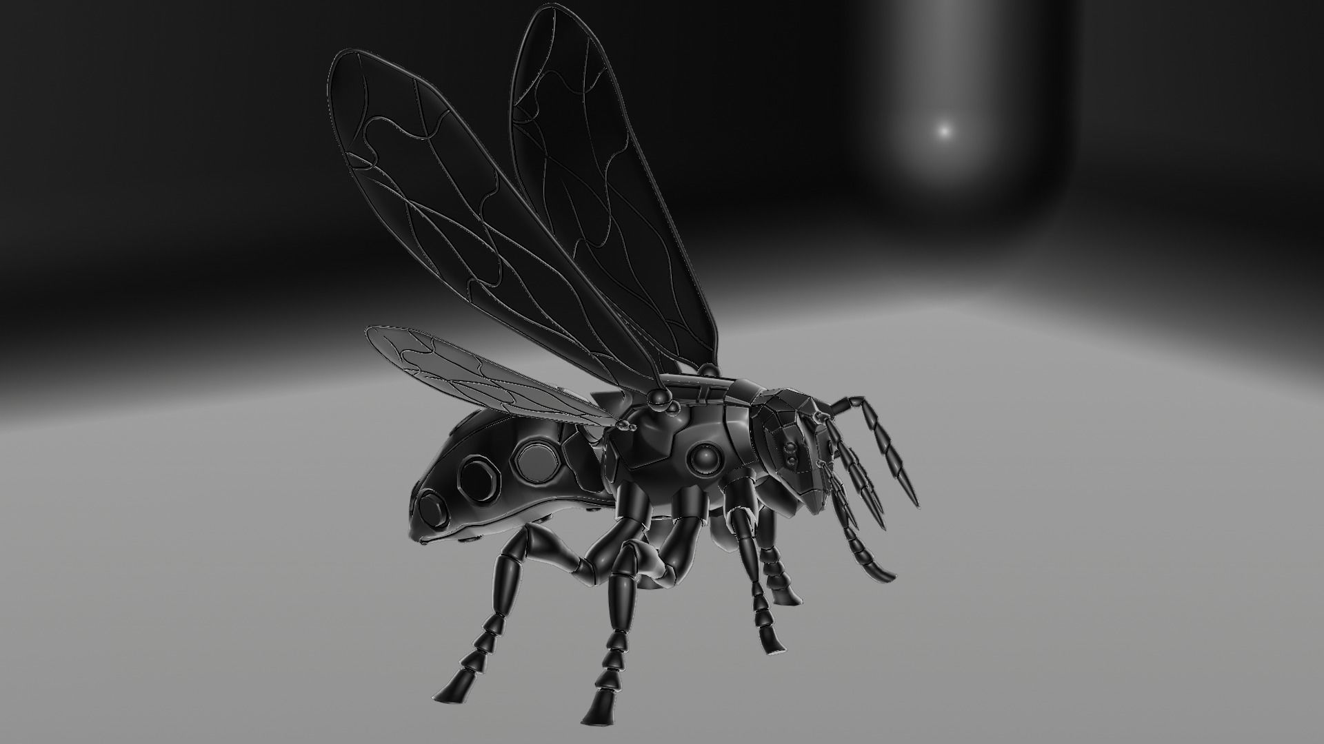 Robot wasp 3D model_41