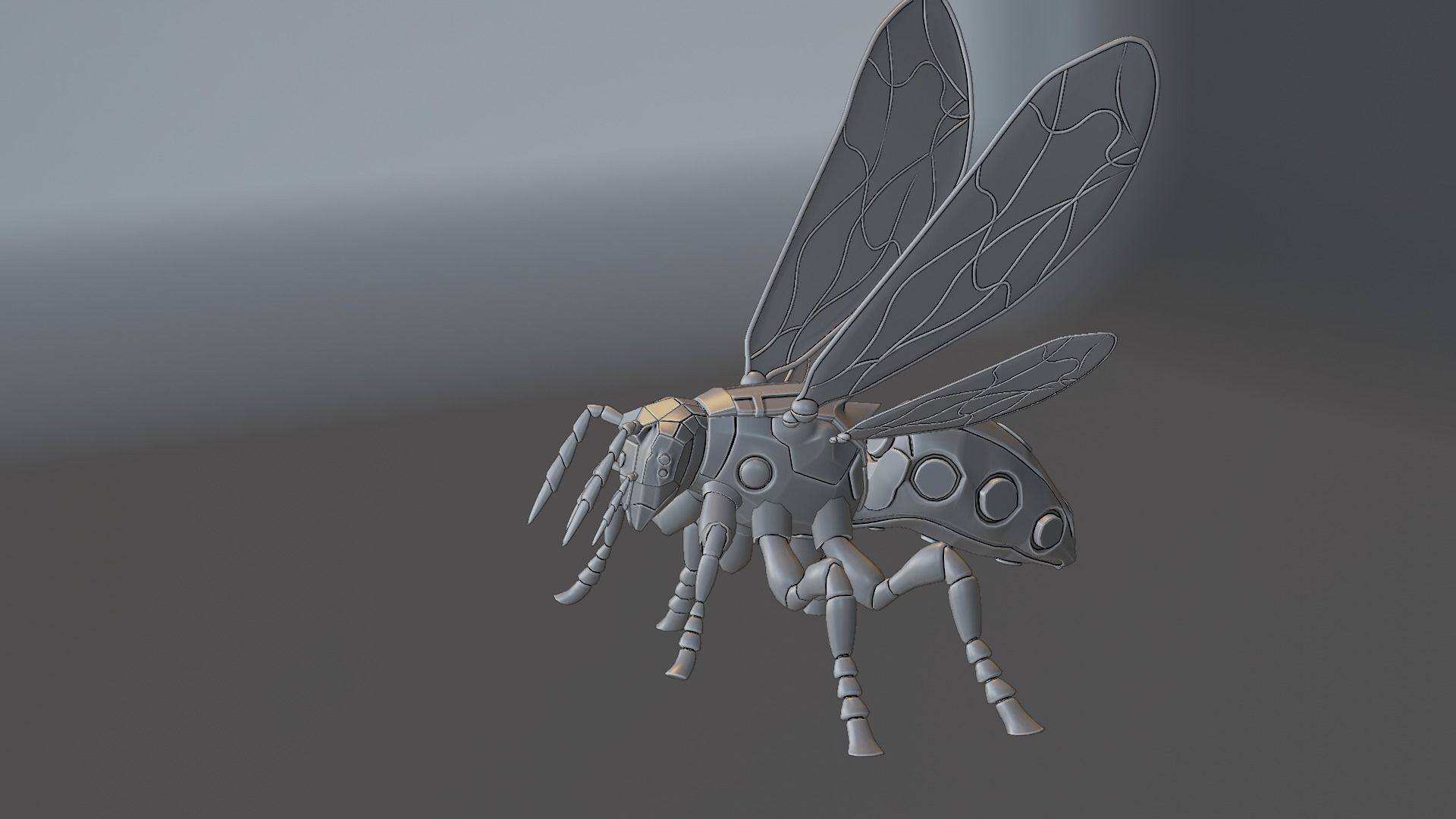 Robot wasp 3D model_87
