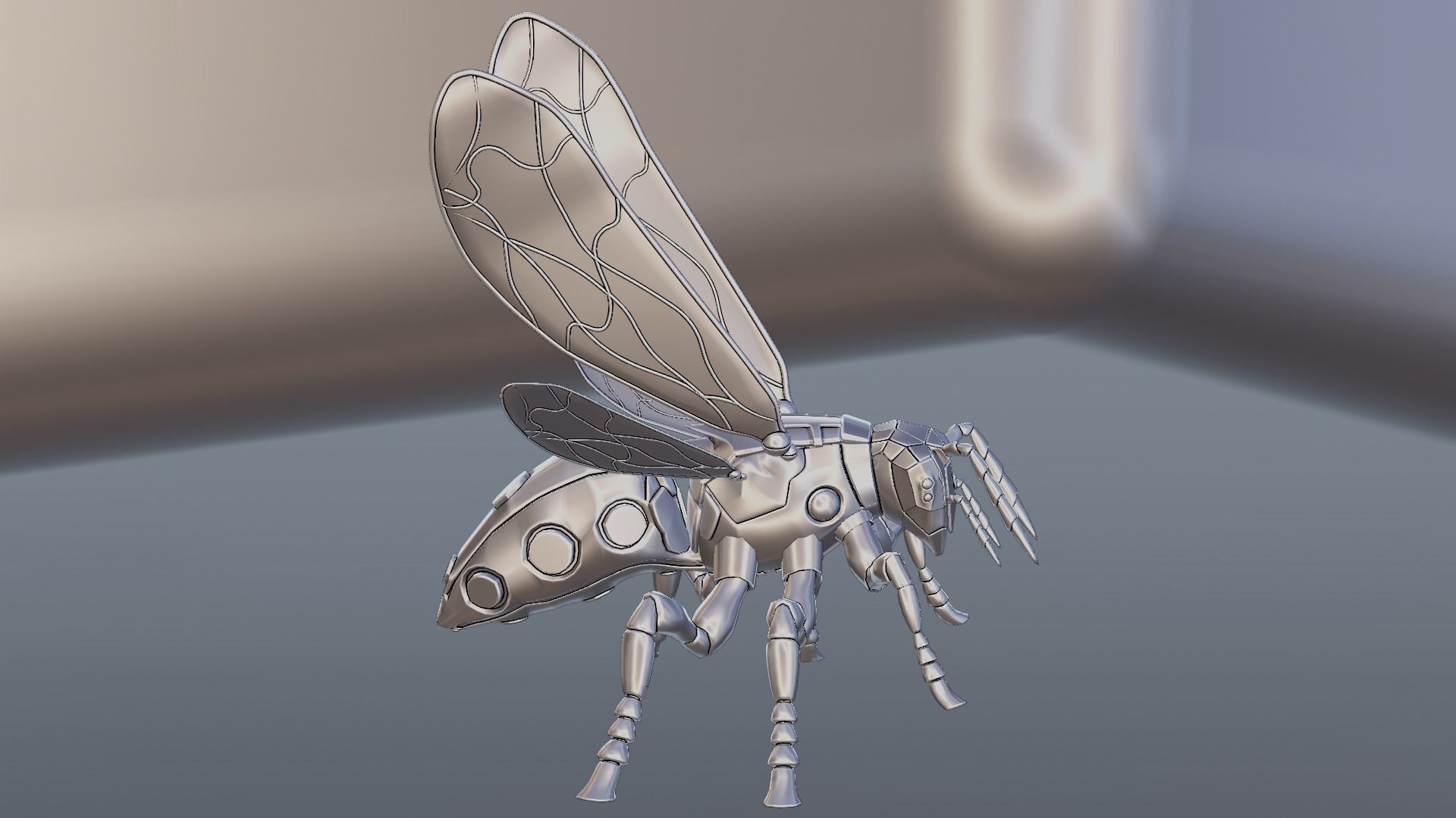 Robot wasp 3D model_63