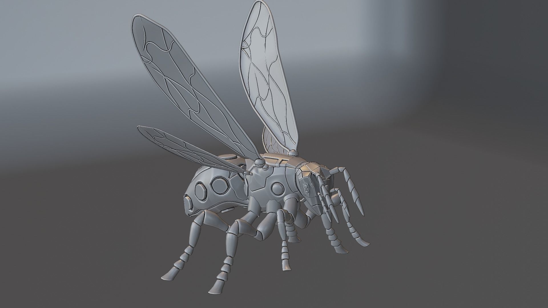 Robot wasp 3D model_72