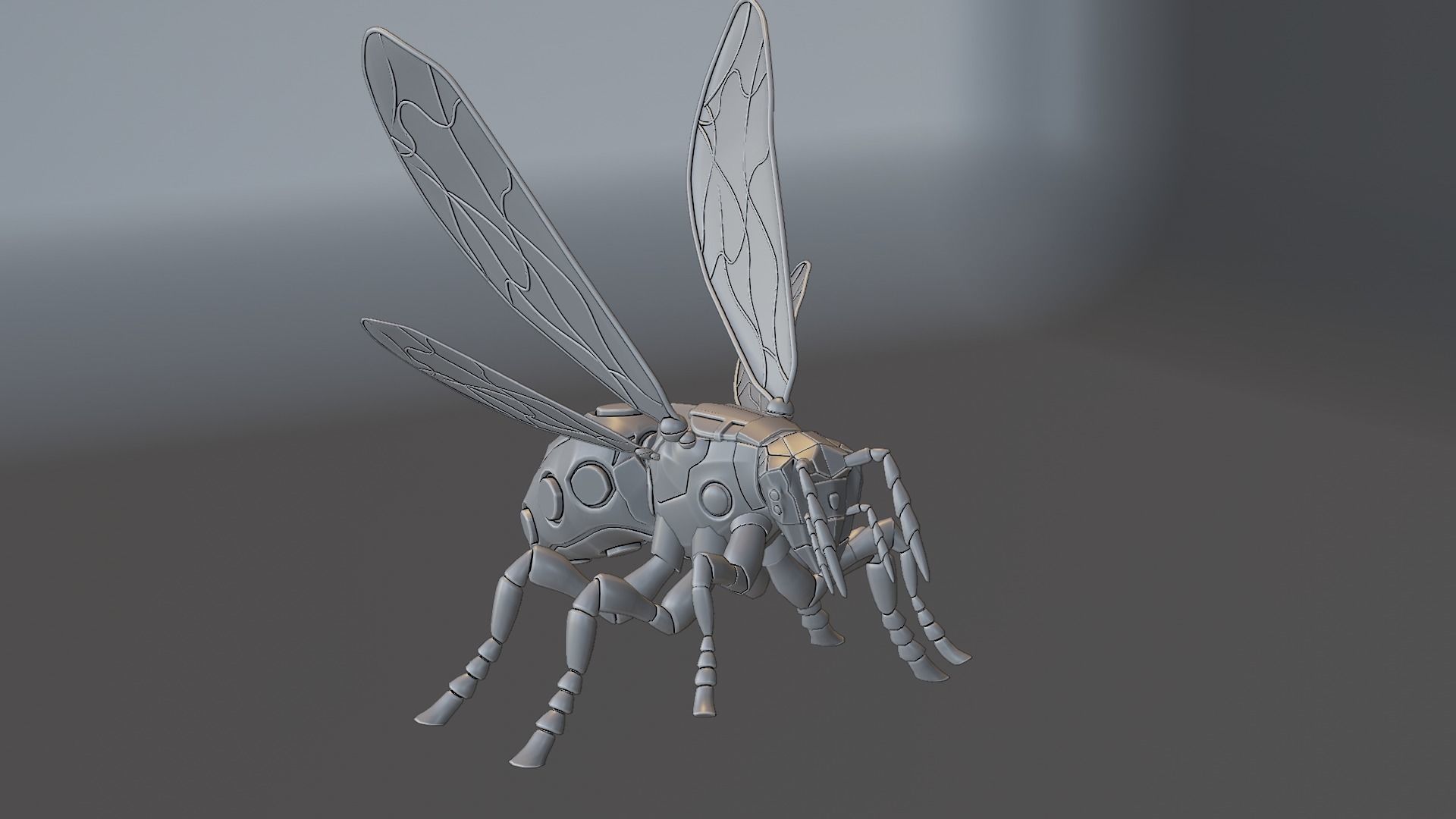 Robot wasp 3D model_74