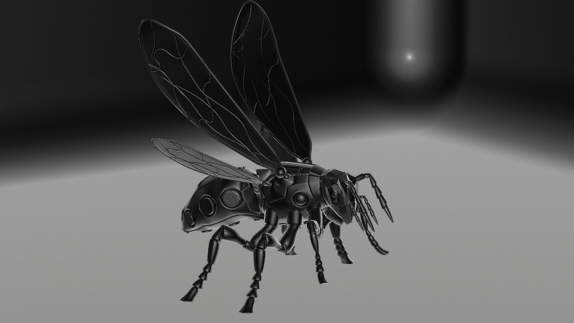 Robot wasp 3D model_43