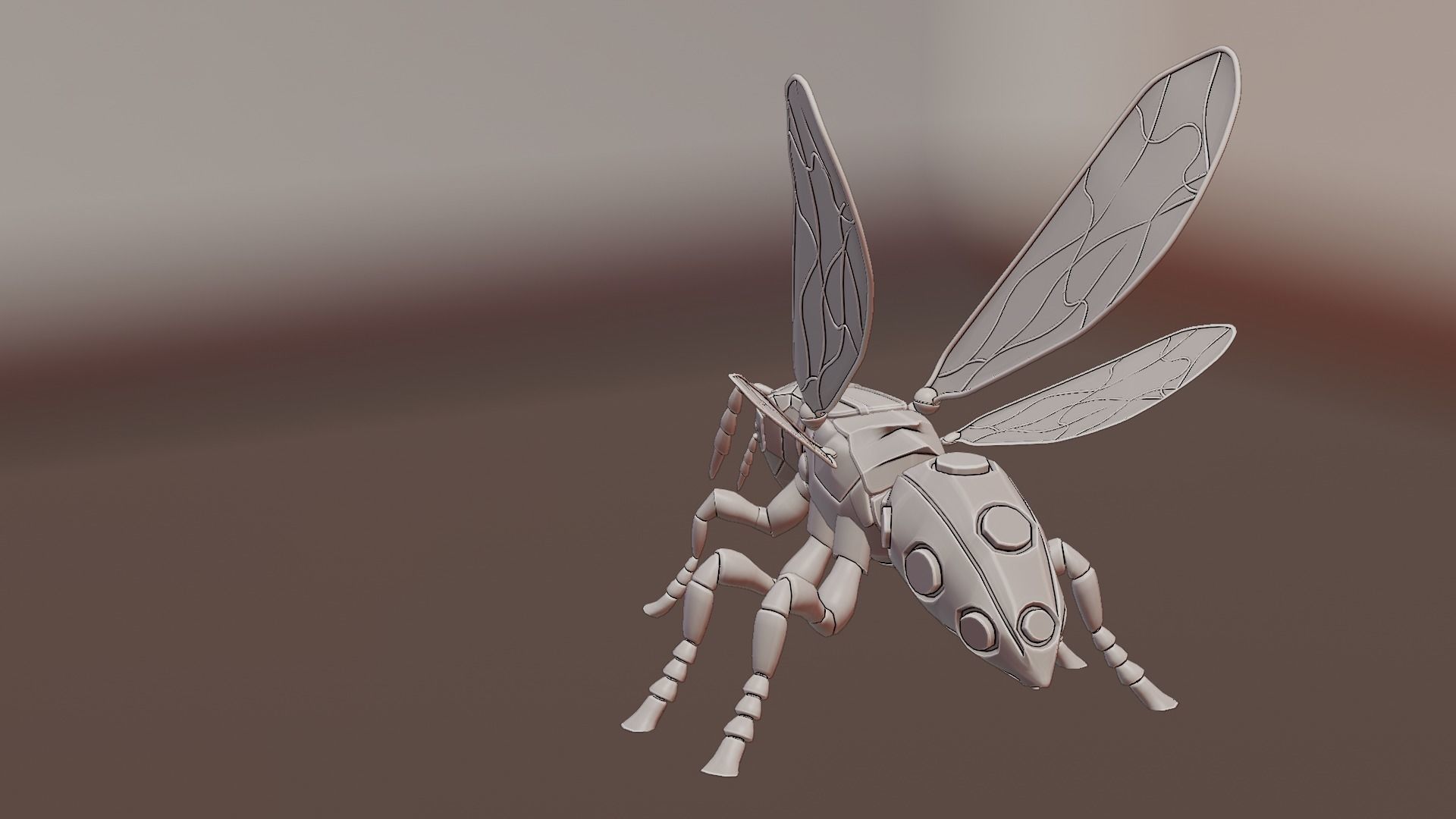 Robot wasp 3D model_58