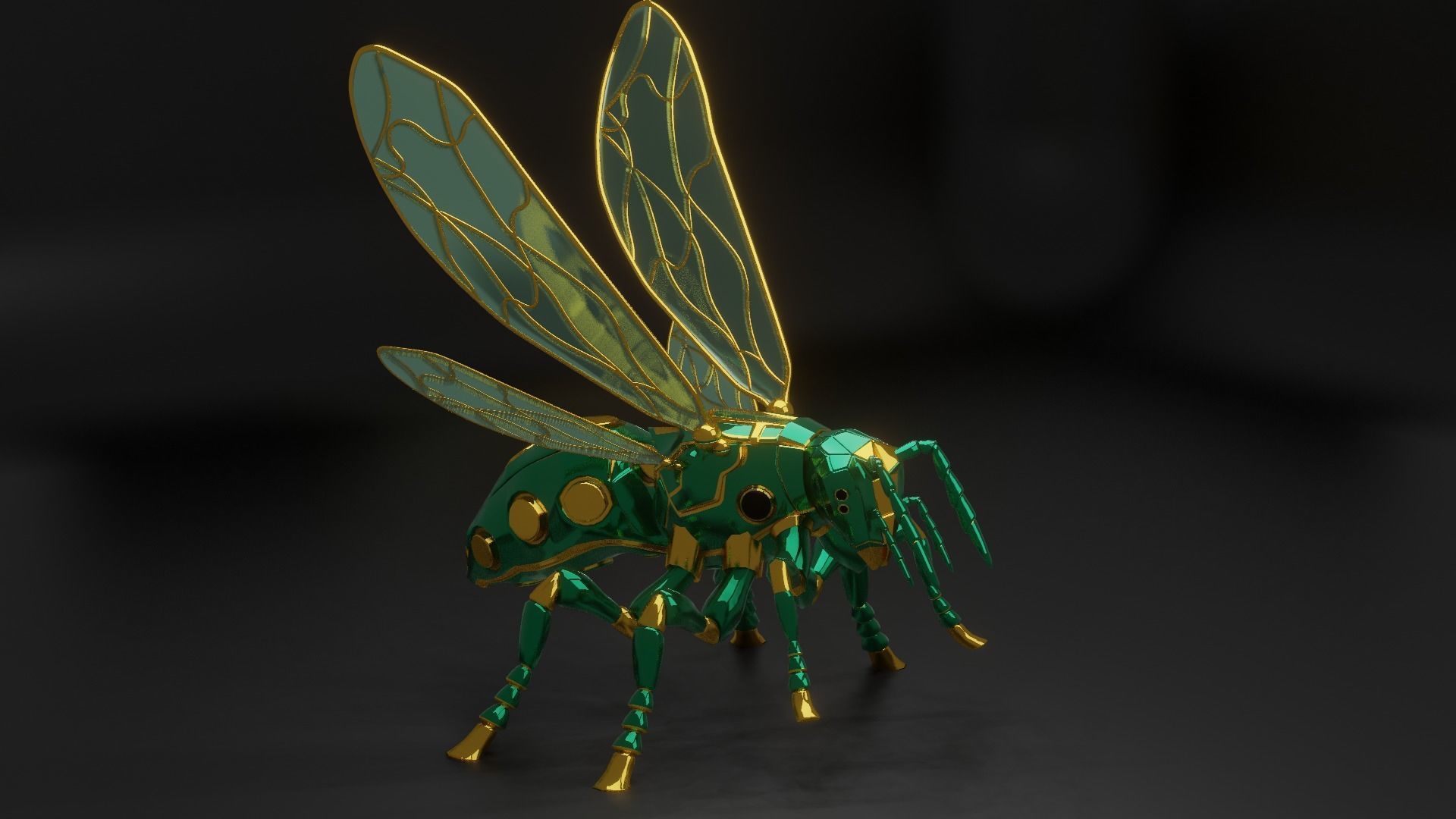 Robot wasp 3D model_39