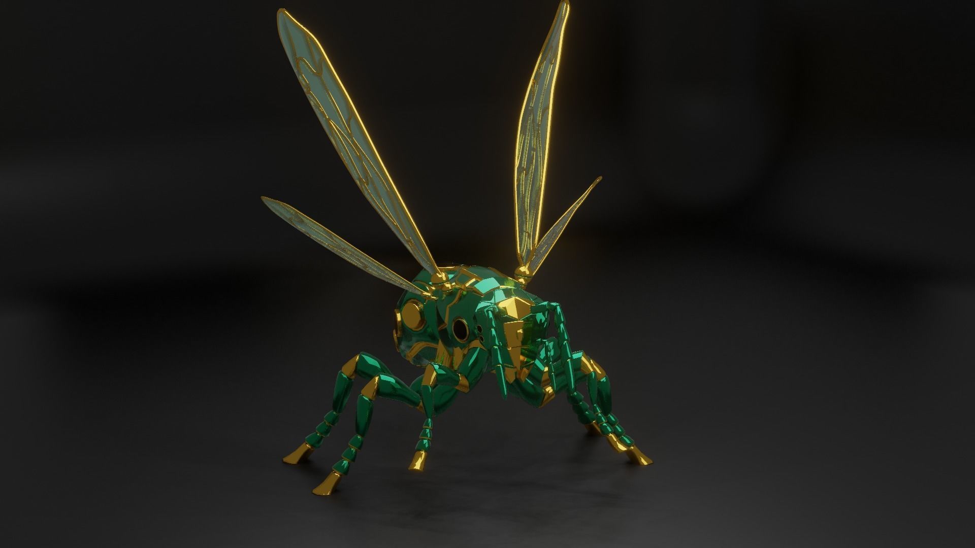 Robot wasp 3D model_18