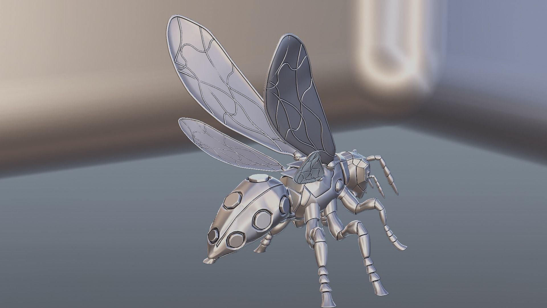 Robot wasp 3D model_60