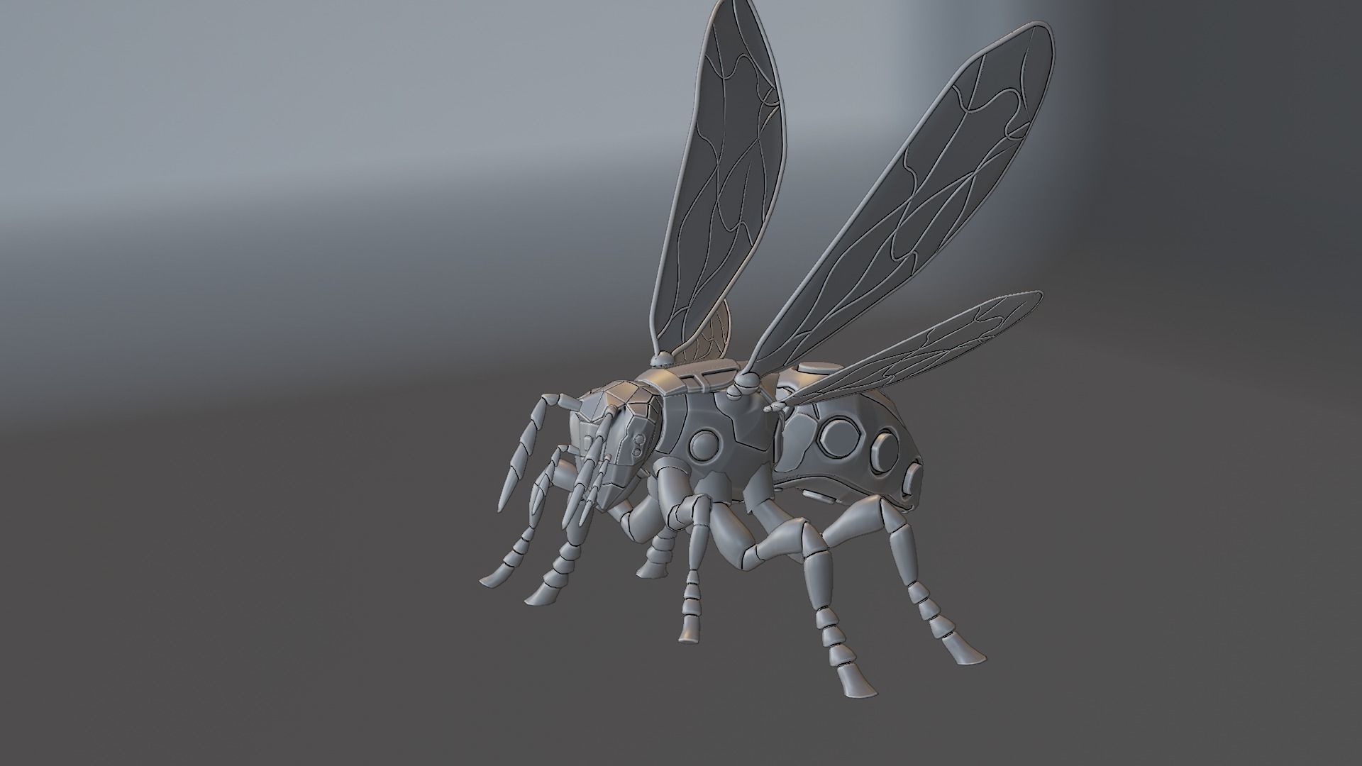 Robot wasp 3D model_81