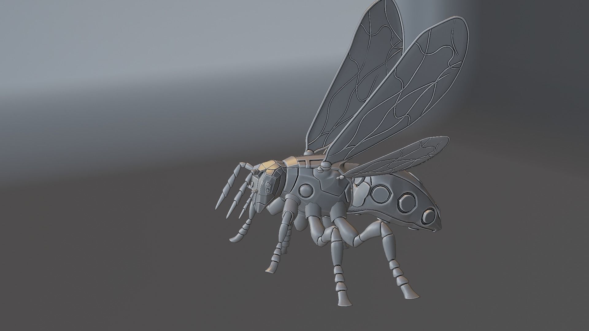 Robot wasp 3D model_82