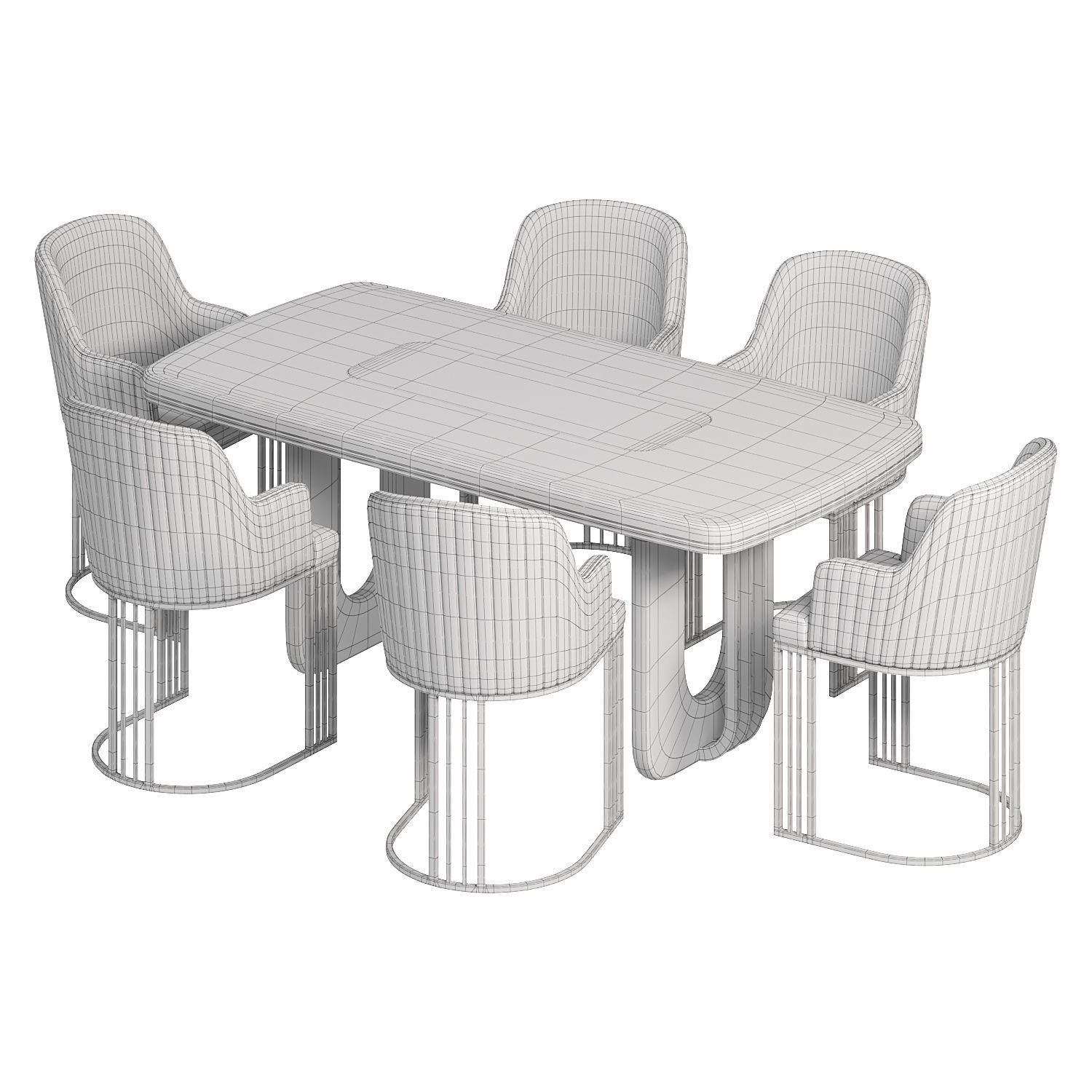 GUSTO DINING TABLE by Atmacha 3D model_2