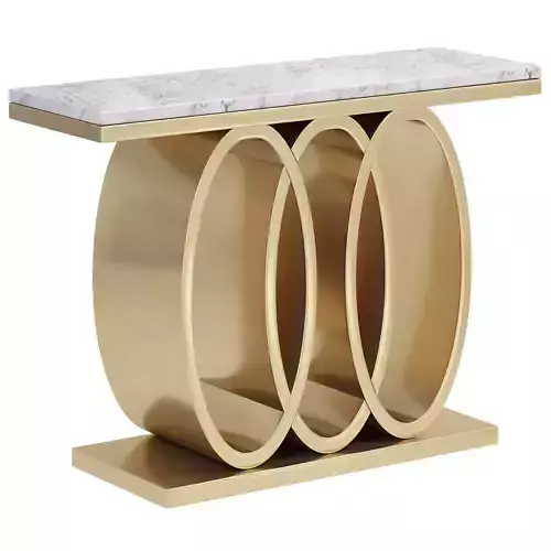 472 narrow modern white console table by homary