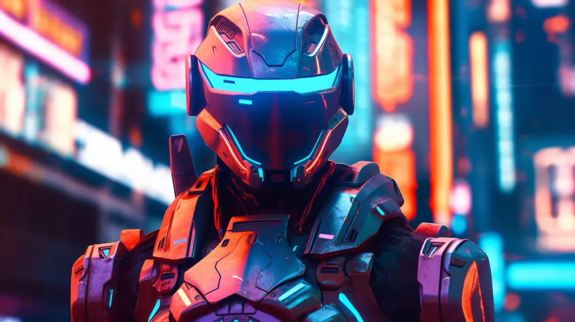 Robot with a sense of realism 3D model_0