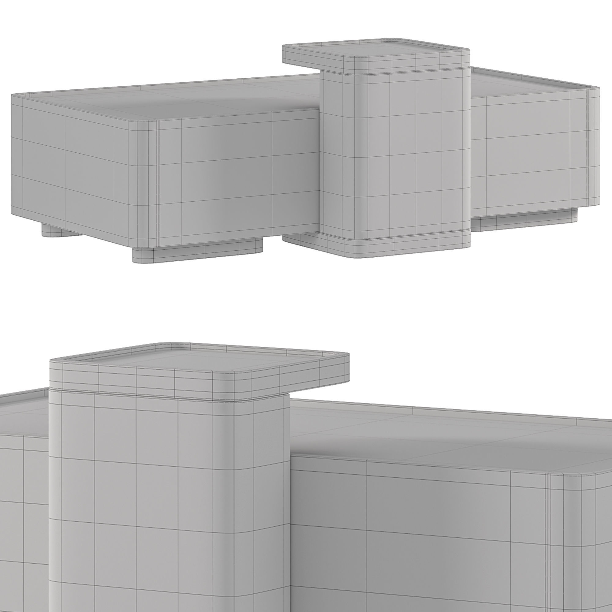 SENI SQUARE TABLE BY CASA MAGNA COLLECTION 3D model_2