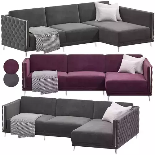 Alexandrite sofa by luxdeco