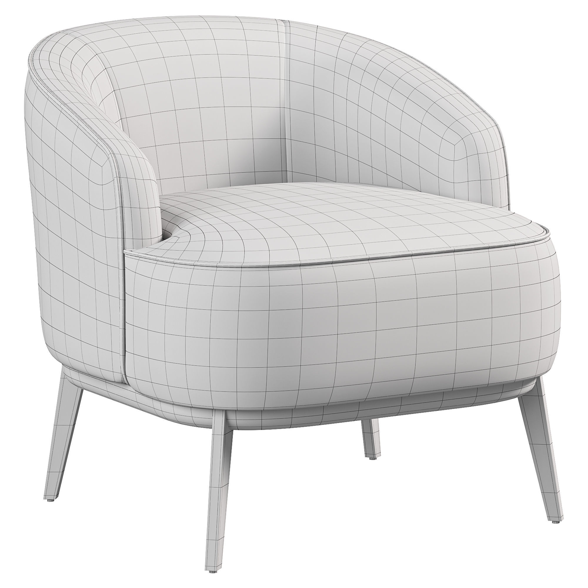 Megan Maple Chair By Domkopa 3D model_2