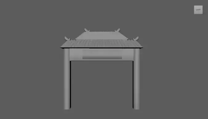 Chinese Arch Free low-poly 3D model