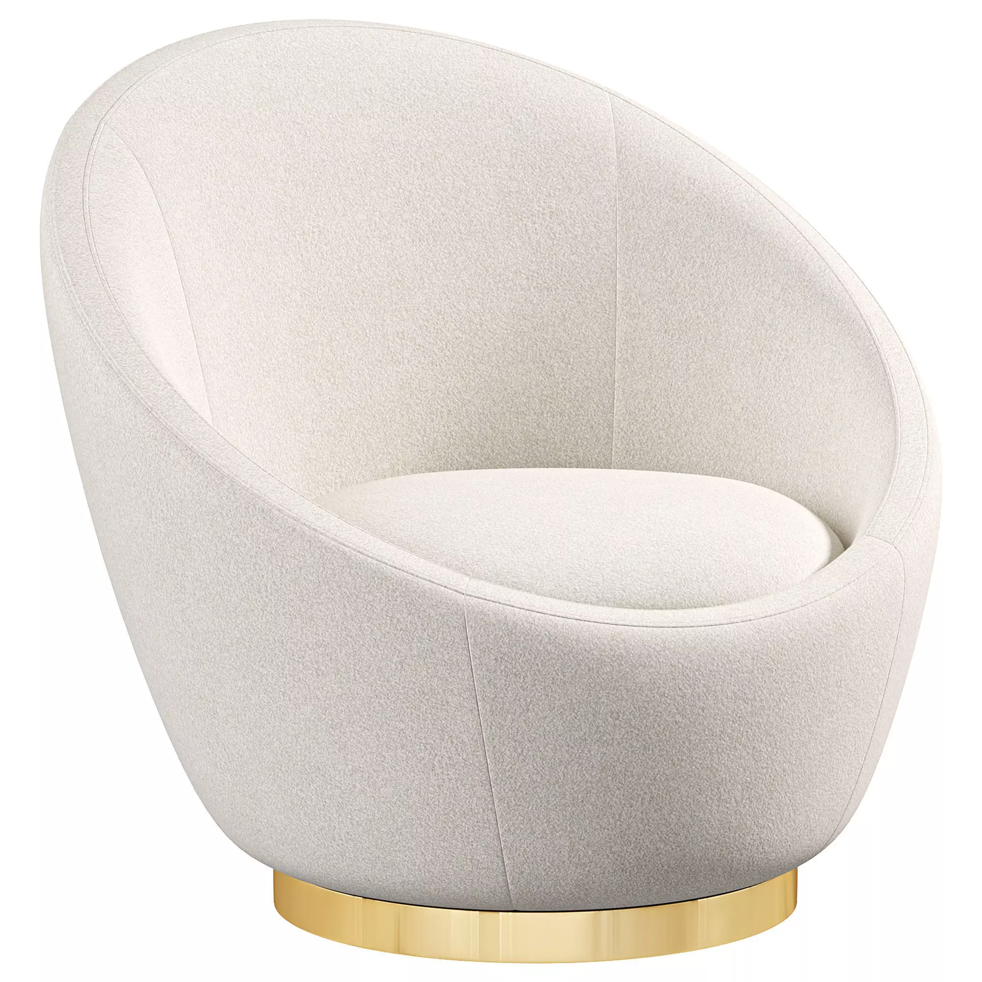 Ether Swivel Chair By Luxdeco 3D model