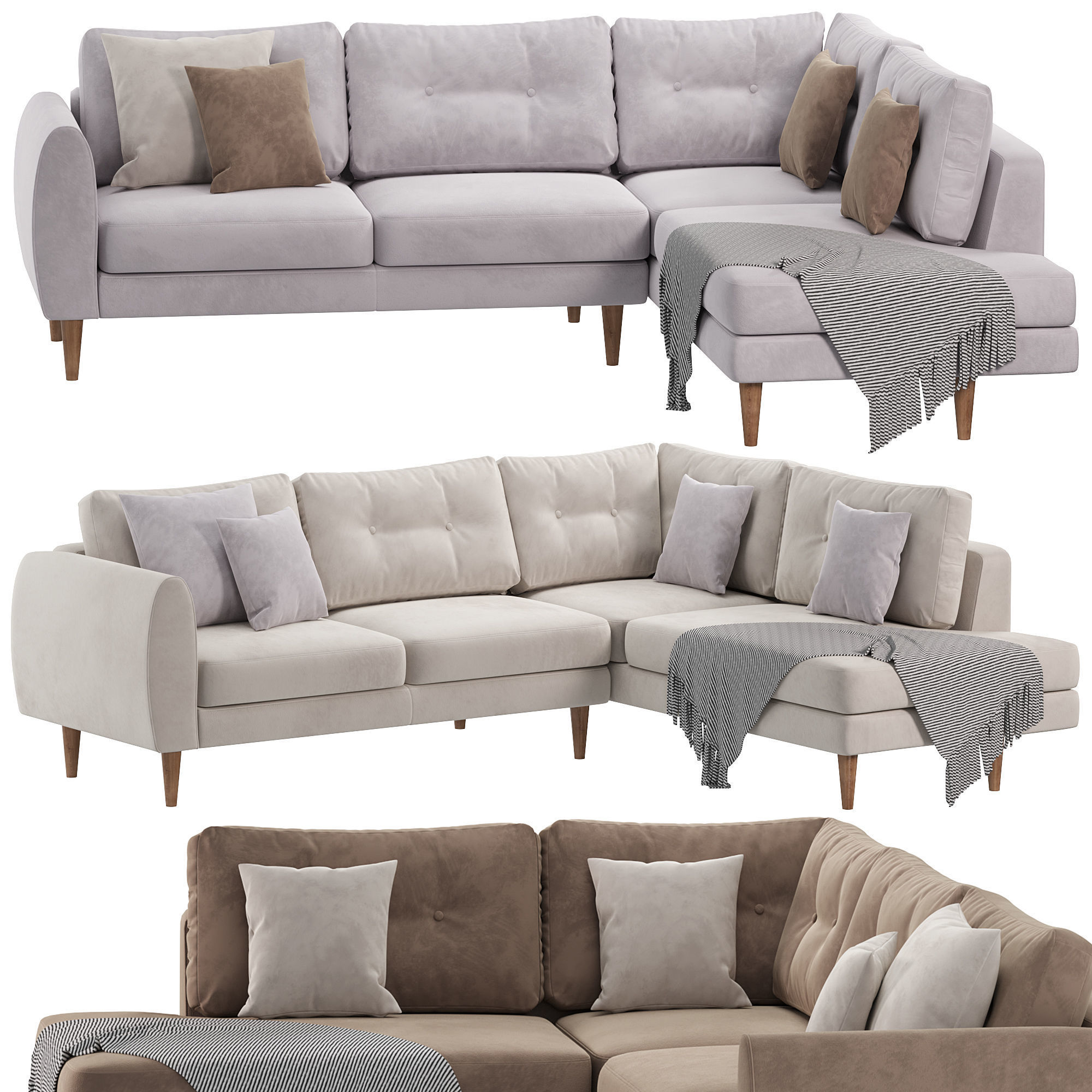 Corner sofas by Sofology 3D model_1