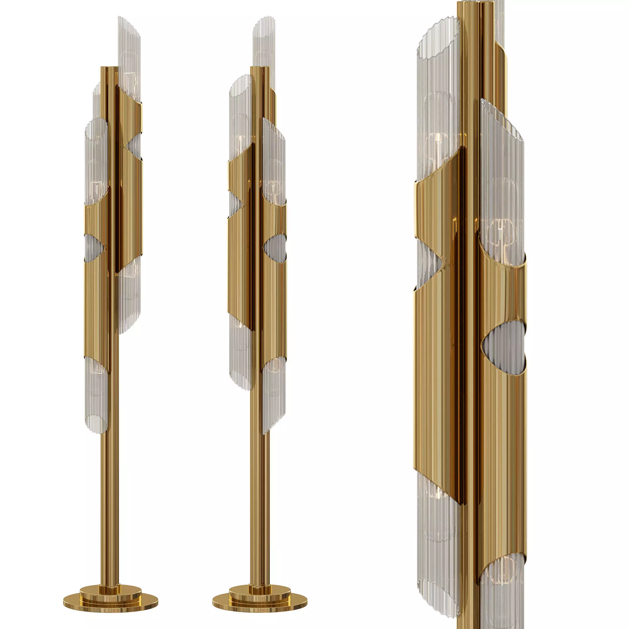 Draycott Floor Lamp by Luxdeco 3D model_0