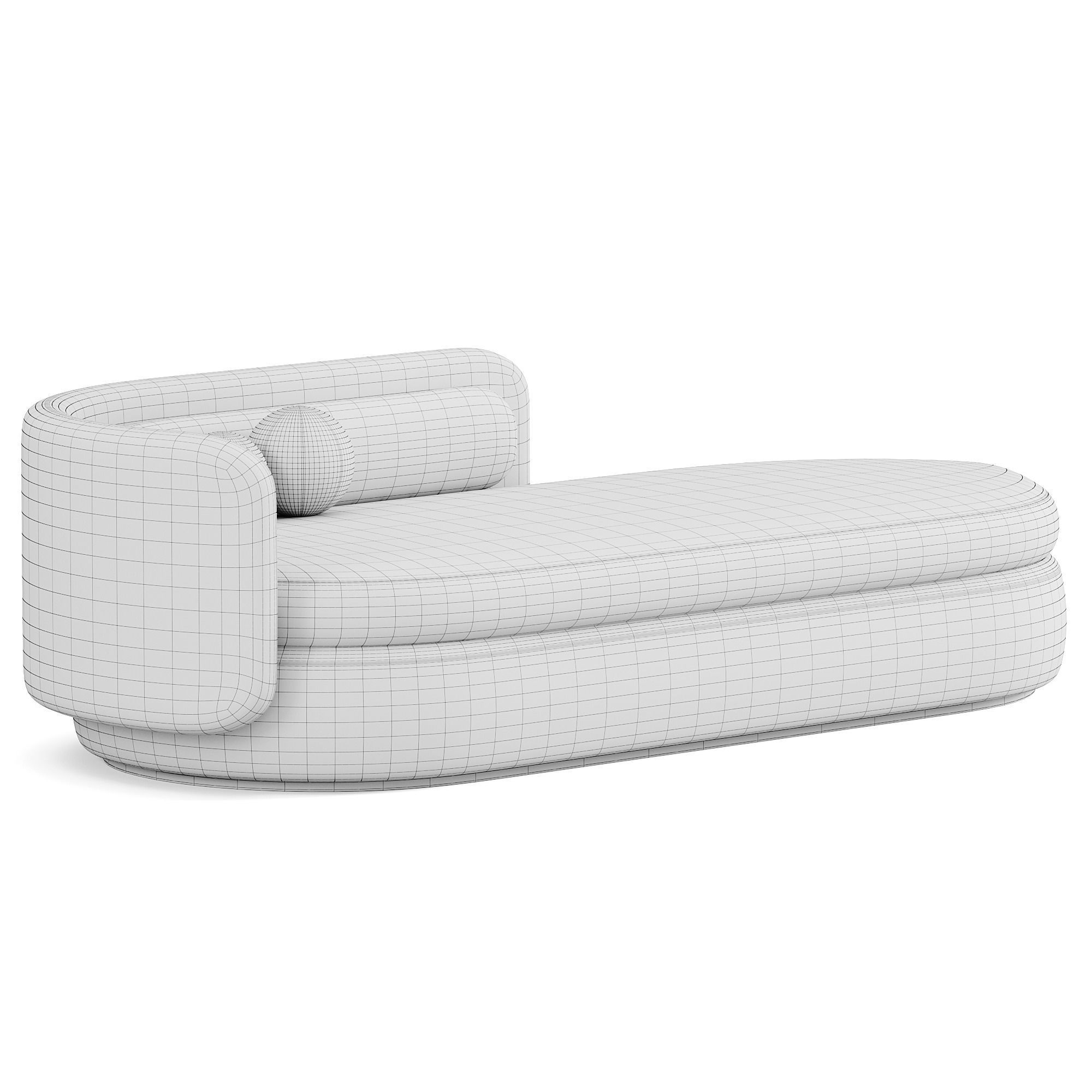 Group Chaise Lounge by Philippe Malouin for SCP 3D model_9