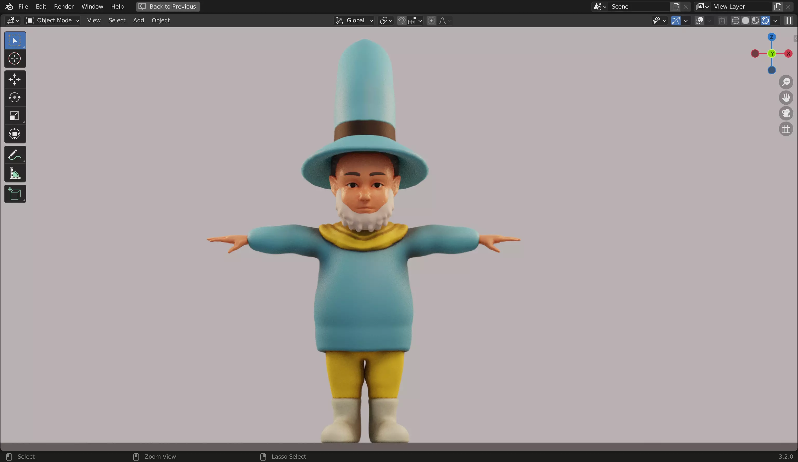 Sled Rigged from Peter Wheat book 3D model Low-poly 3D model_0