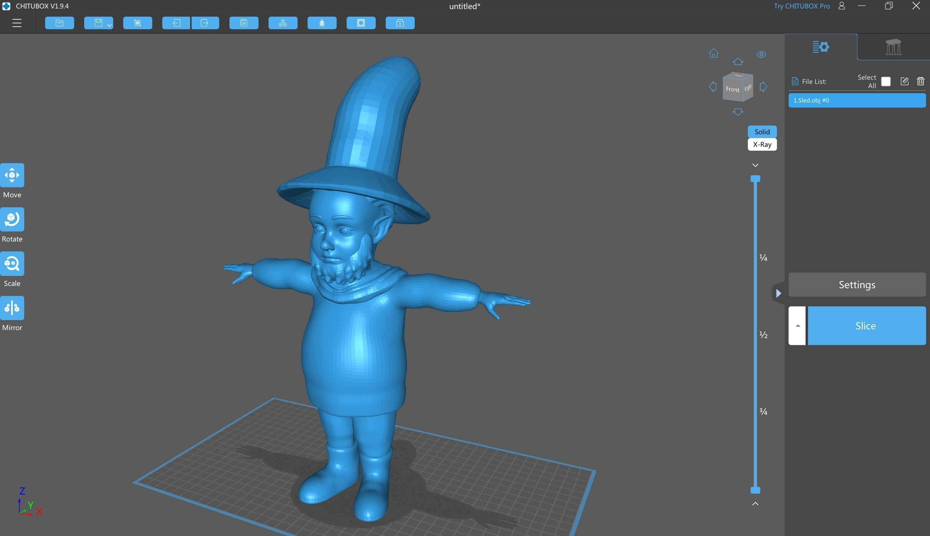 Sled Rigged from Peter Wheat book 3D model Low-poly 3D model_17