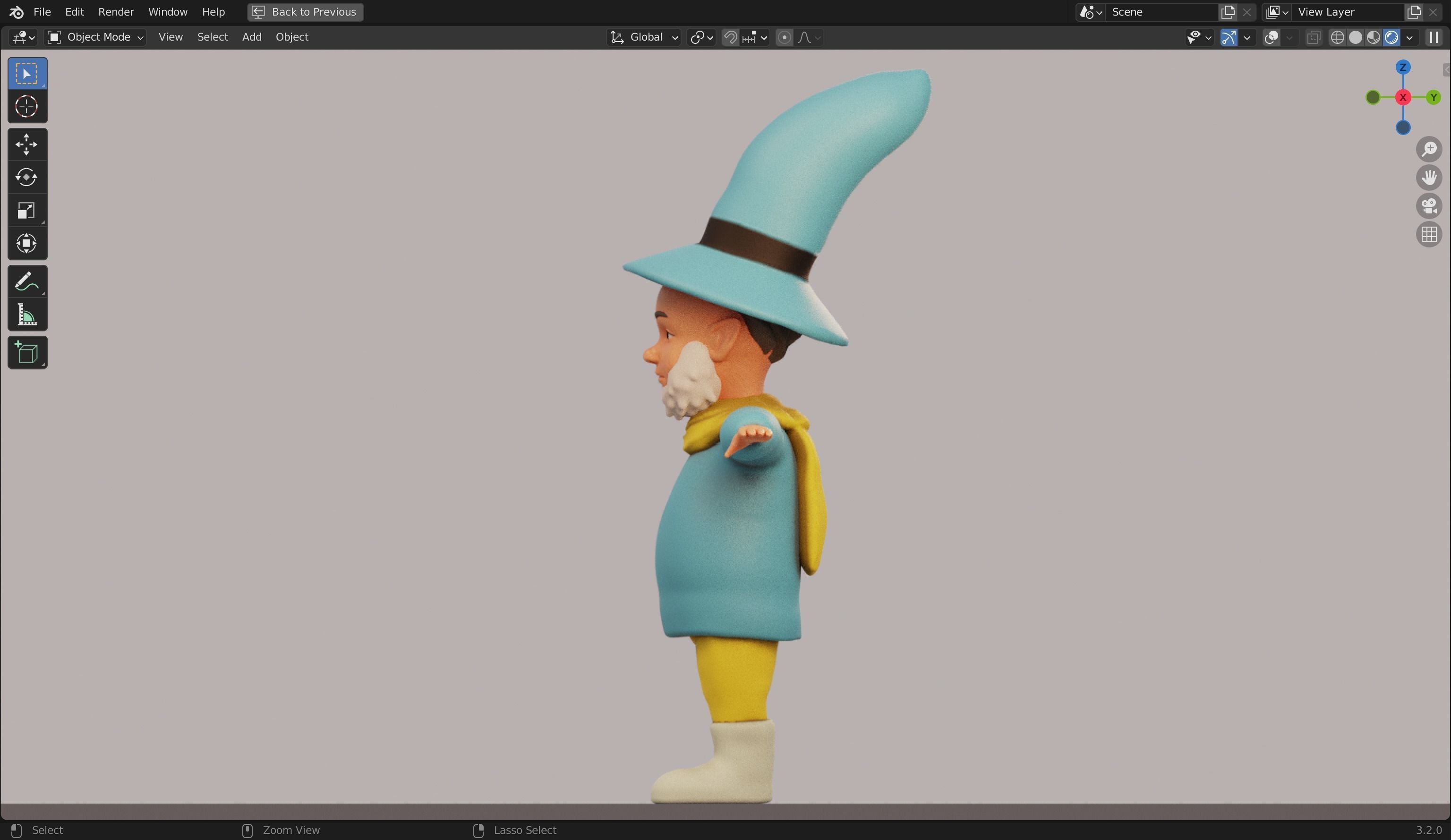 Sled Rigged from Peter Wheat book 3D model Low-poly 3D model_21