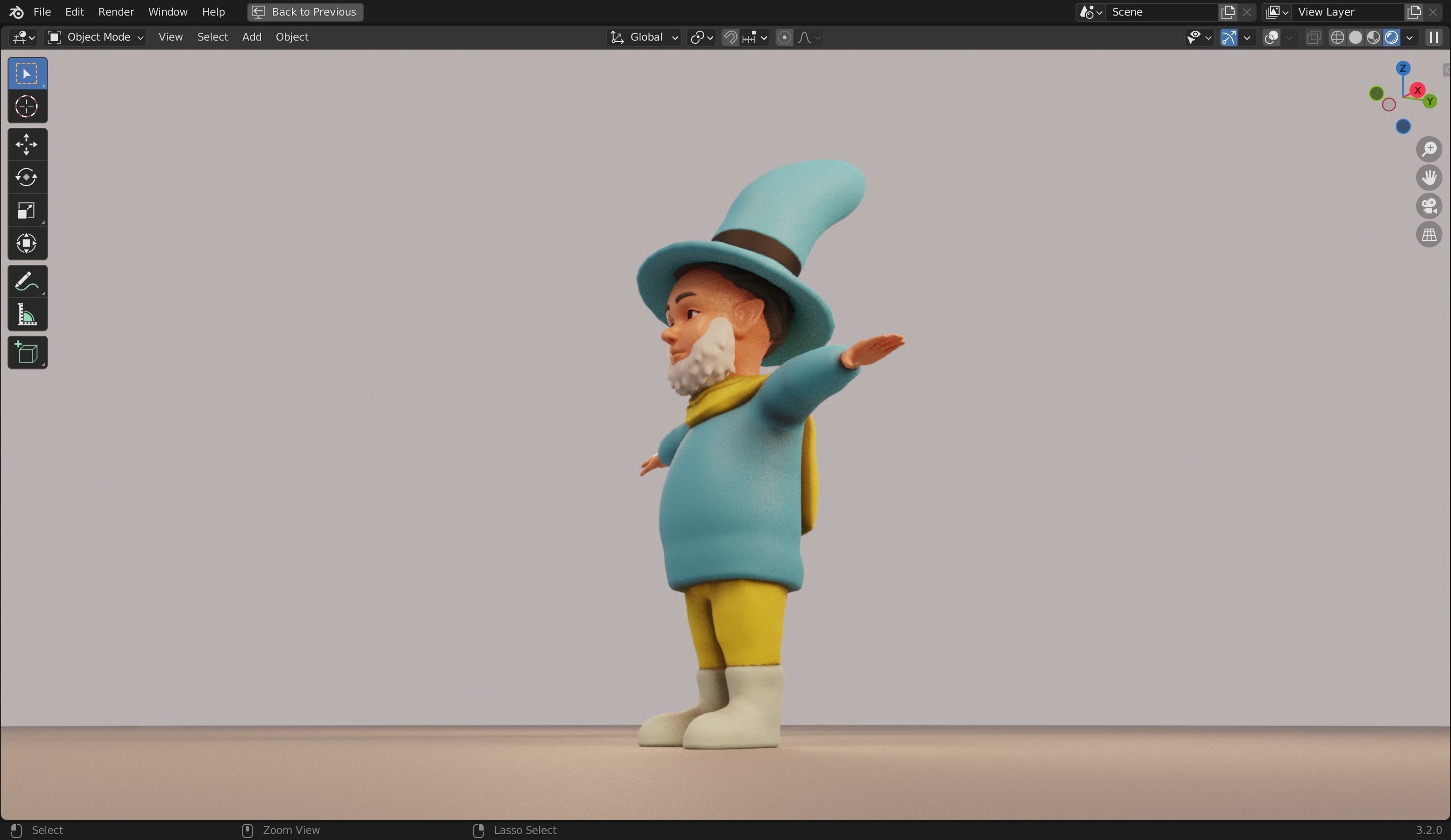 Sled Rigged from Peter Wheat book 3D model Low-poly 3D model_8