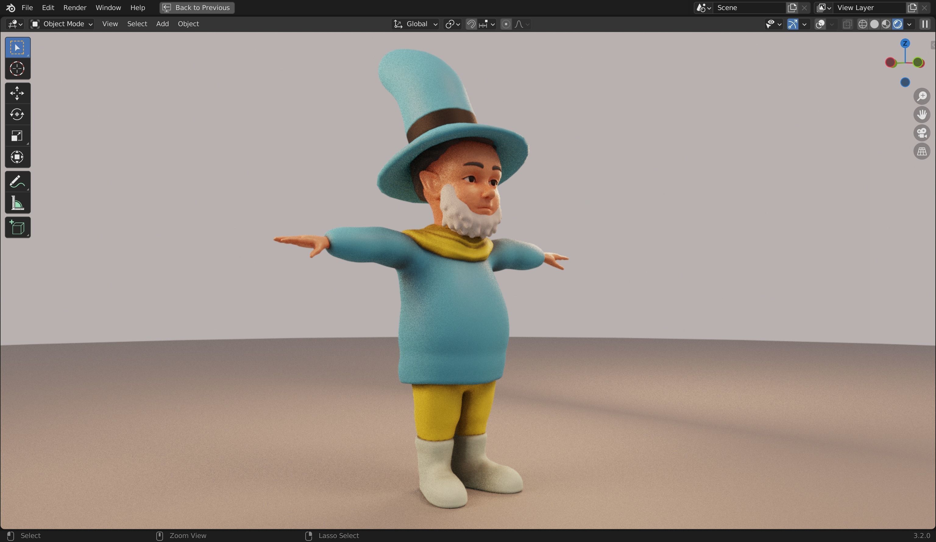 Sled Rigged from Peter Wheat book 3D model Low-poly 3D model_5