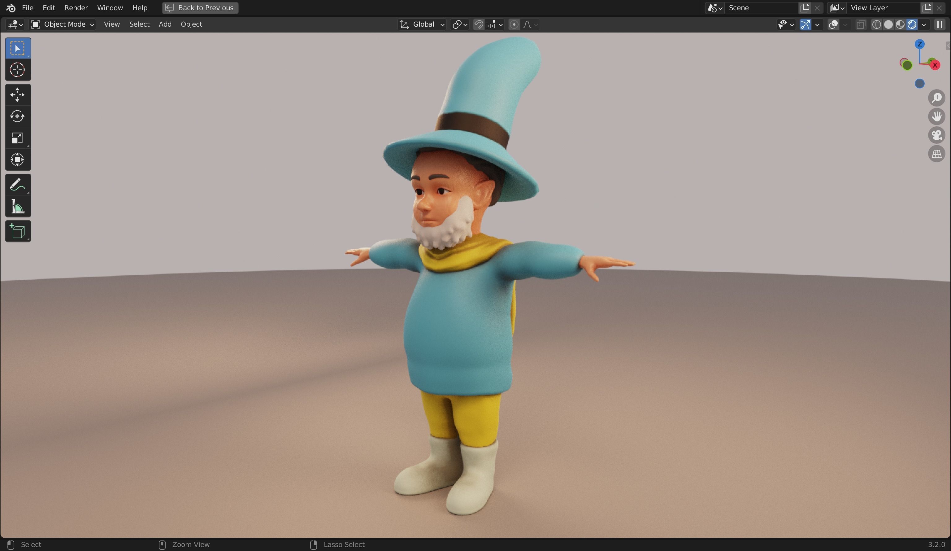 Sled Rigged from Peter Wheat book 3D model Low-poly 3D model_18