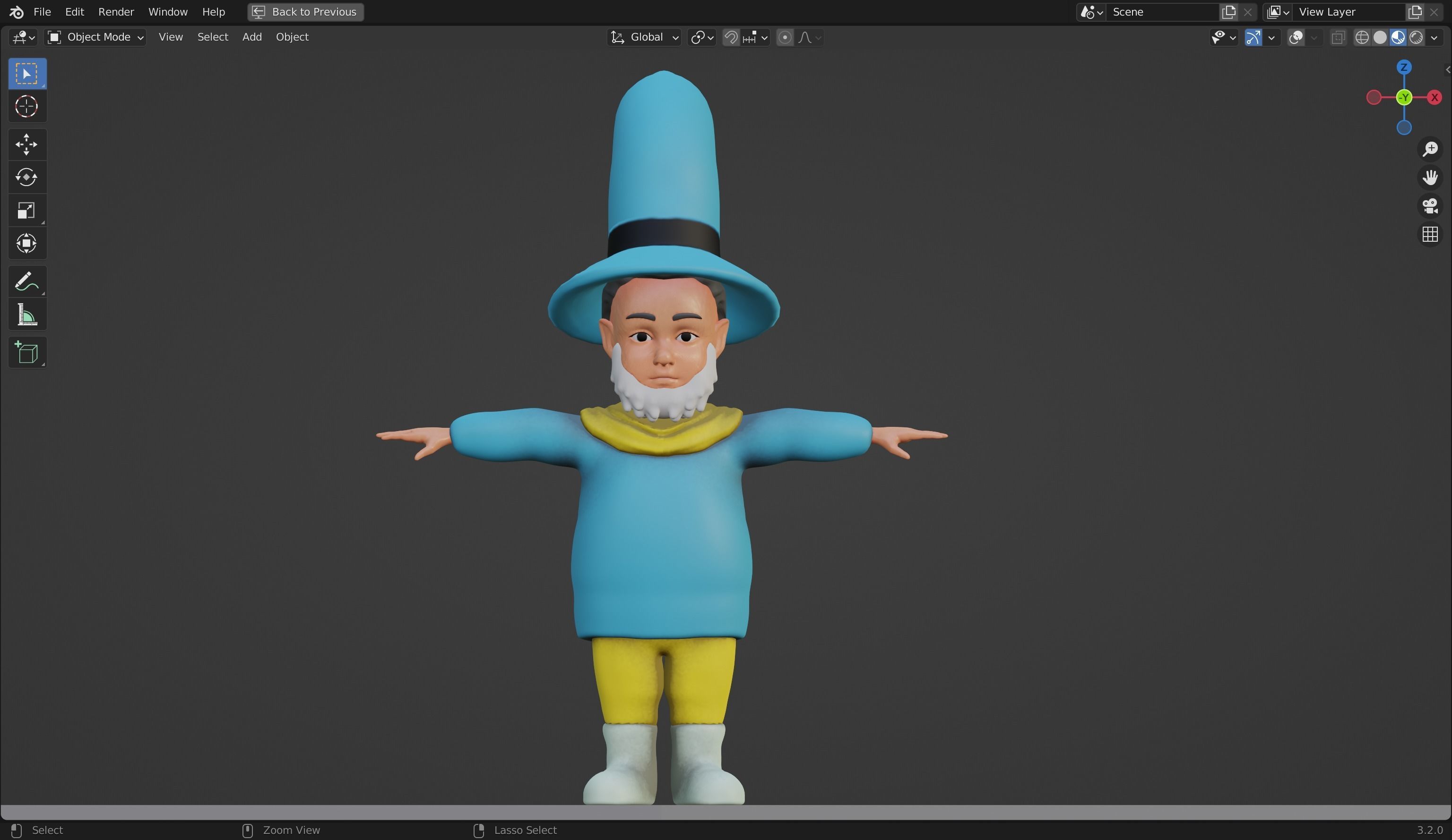 Sled Rigged from Peter Wheat book 3D model Low-poly 3D model_4