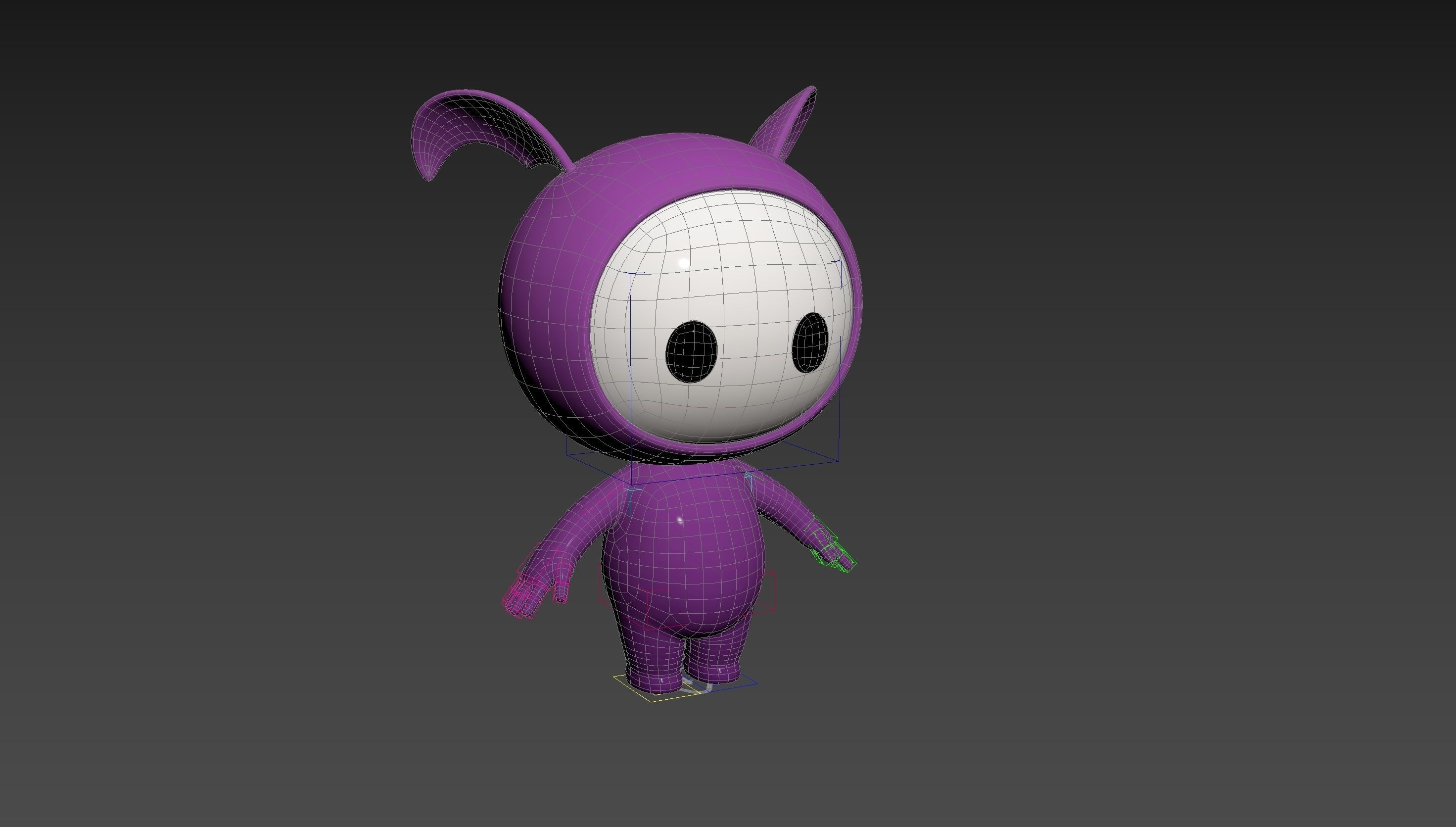 Character251 Rigged Mascot 3D model_29