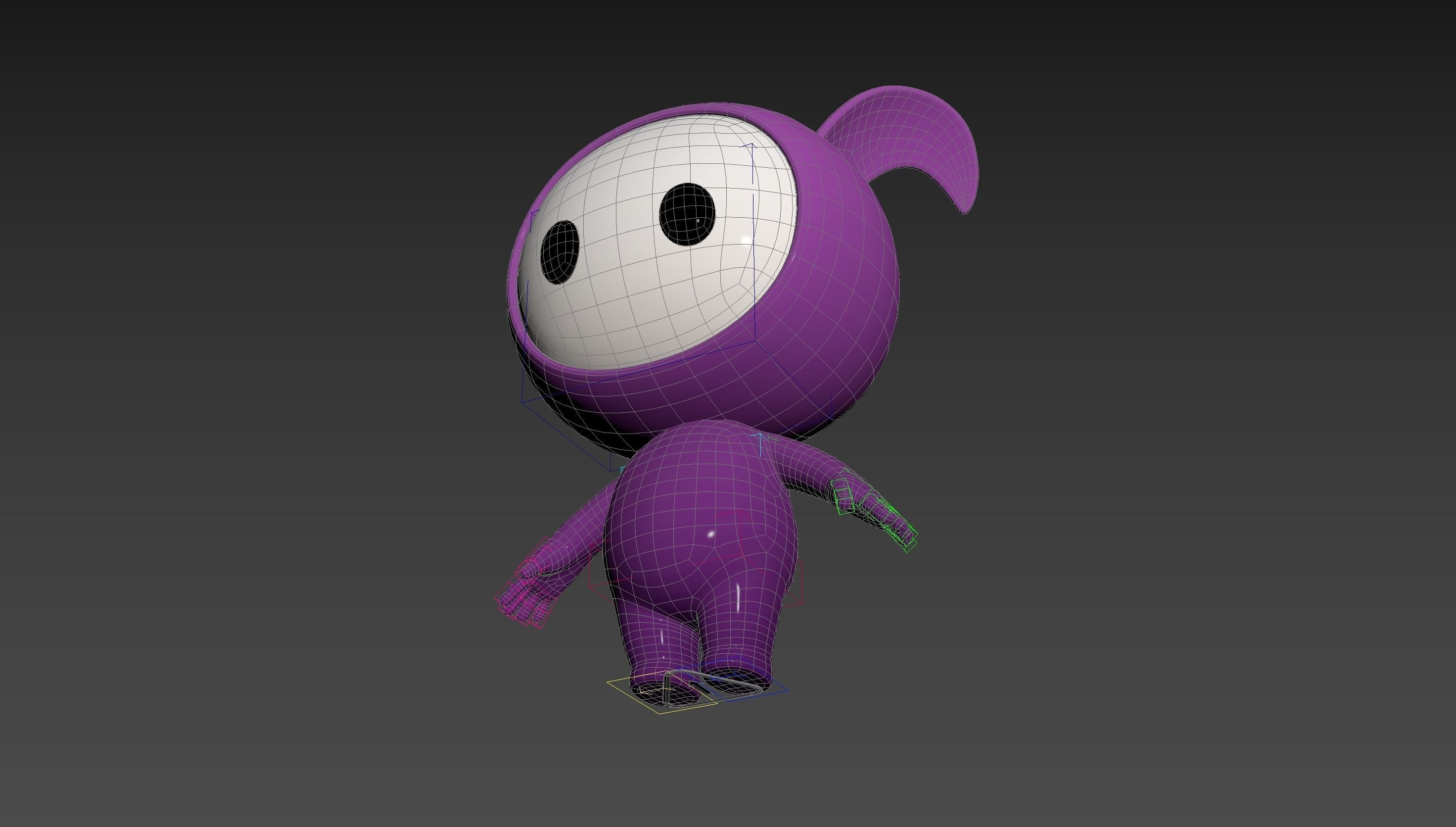 Character251 Rigged Mascot 3D model_36