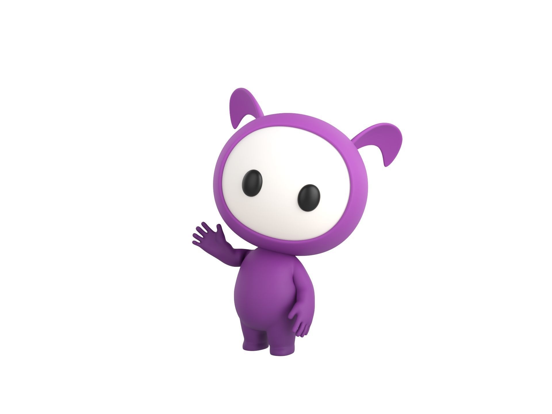 Character251 Rigged Mascot 3D model_5