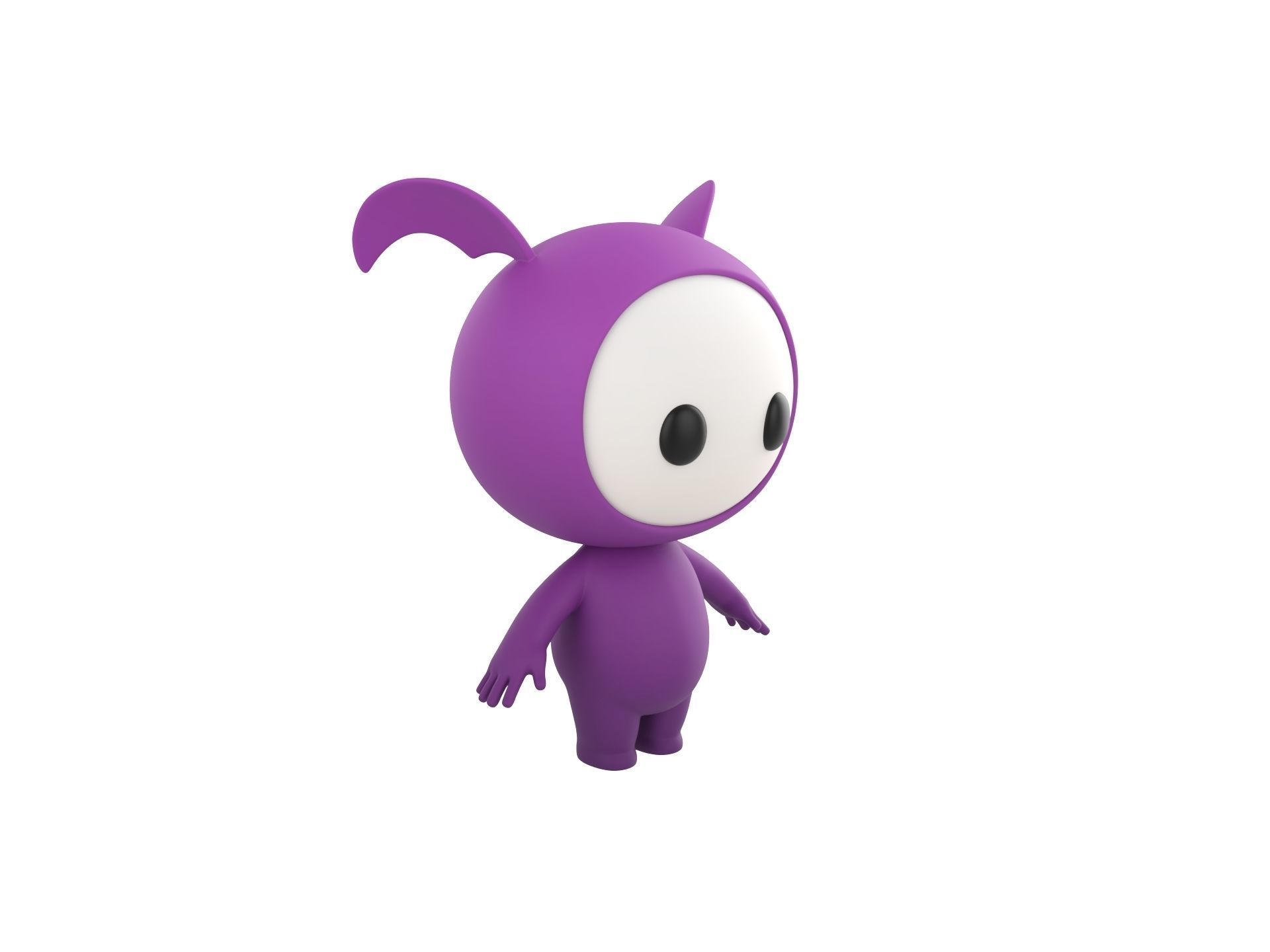 Character251 Rigged Mascot 3D model_8