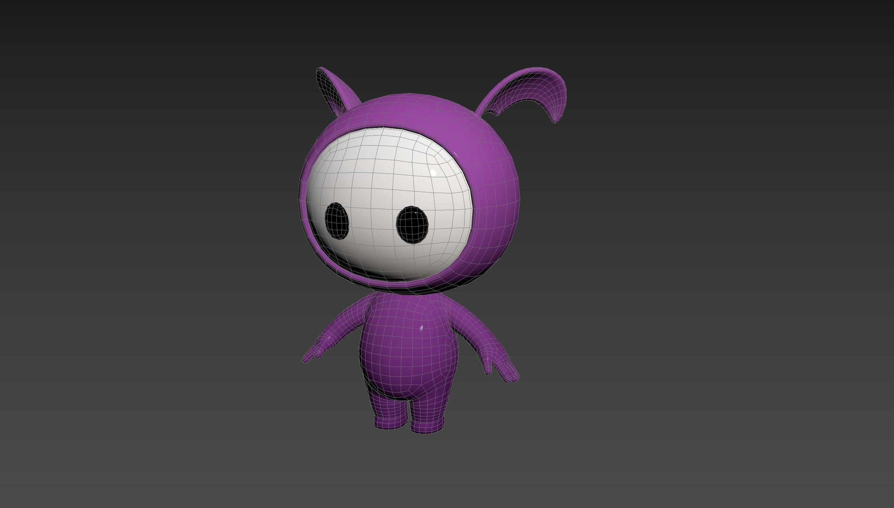 Character251 Rigged Mascot 3D model_17