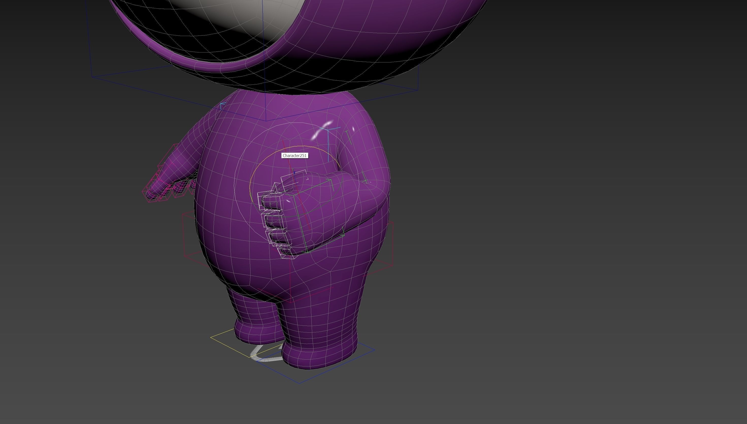 Character251 Rigged Mascot 3D model_24