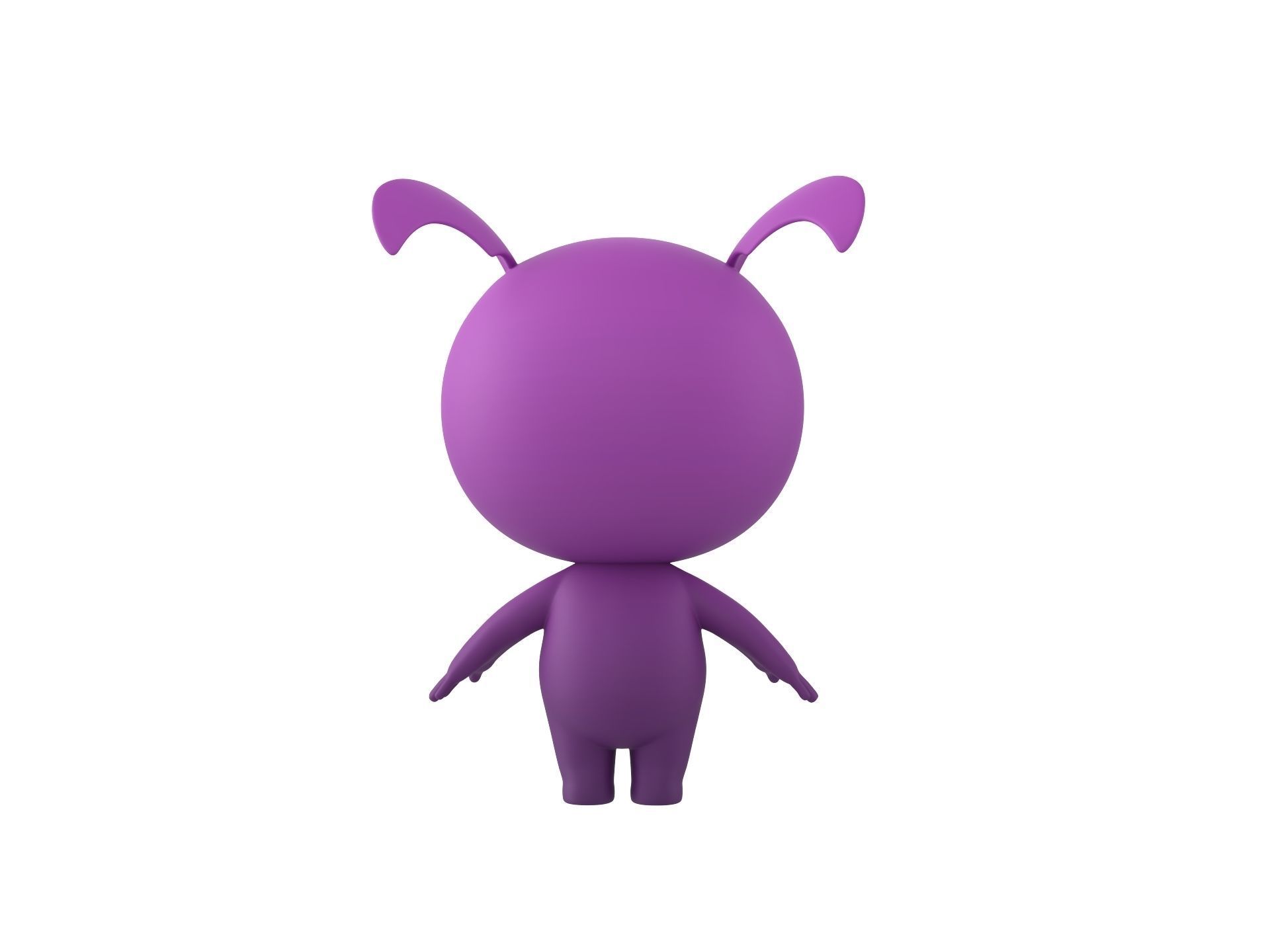 Character251 Rigged Mascot 3D model_11