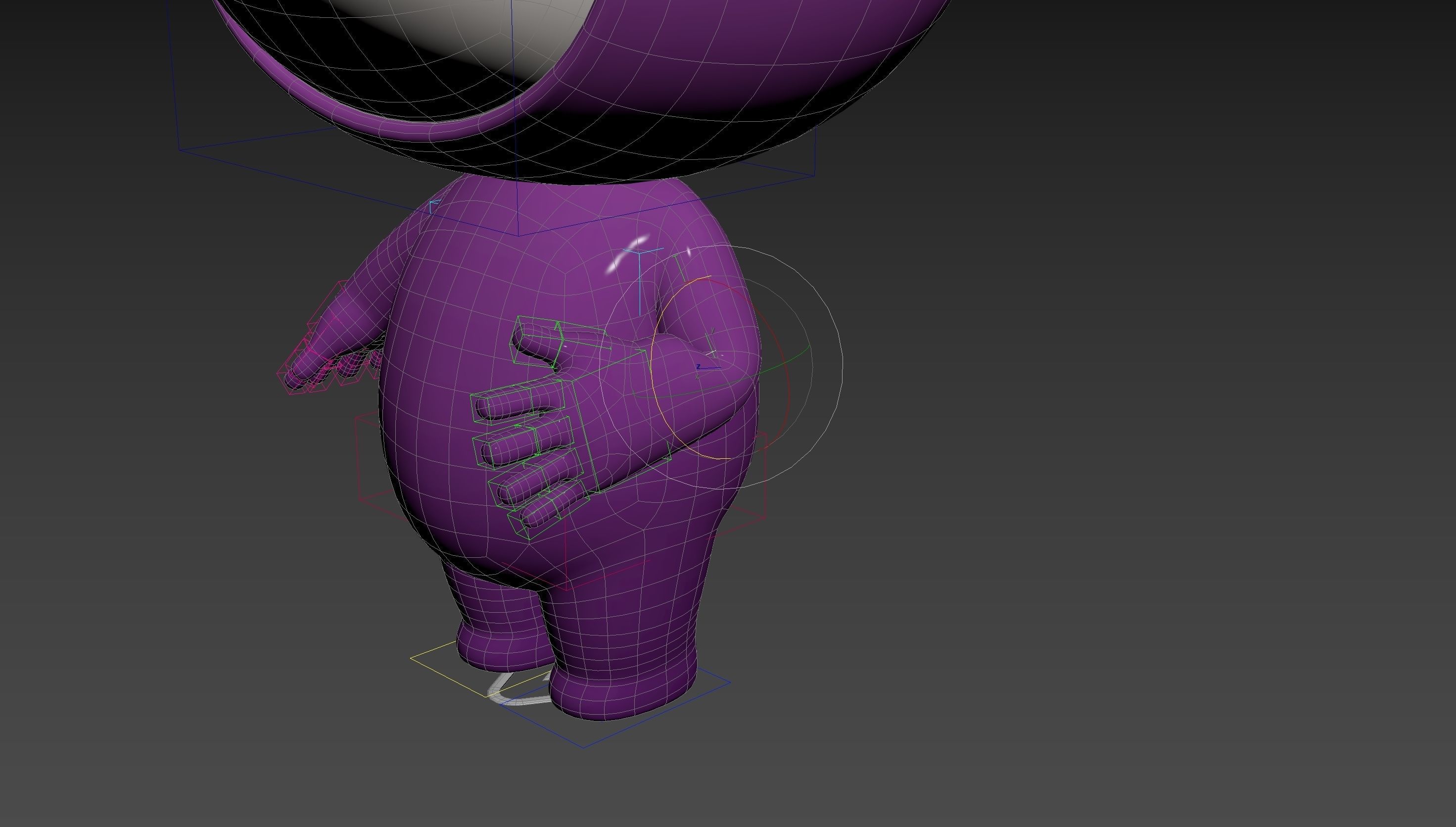 Character251 Rigged Mascot 3D model_23