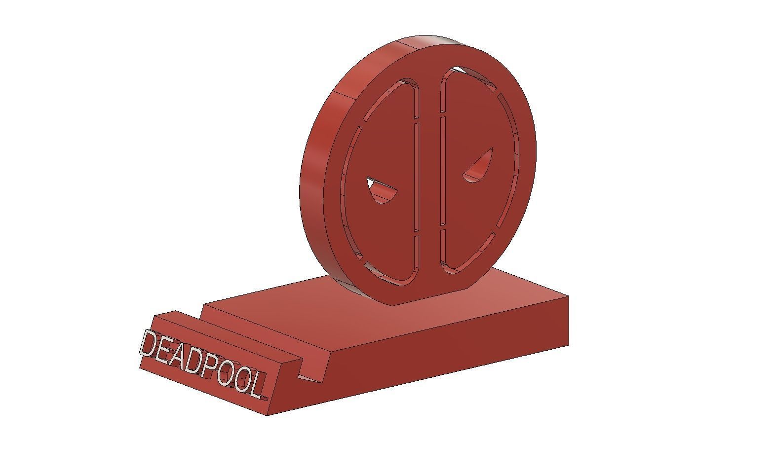 3D Deadpool Phone Holder 3D print model_2